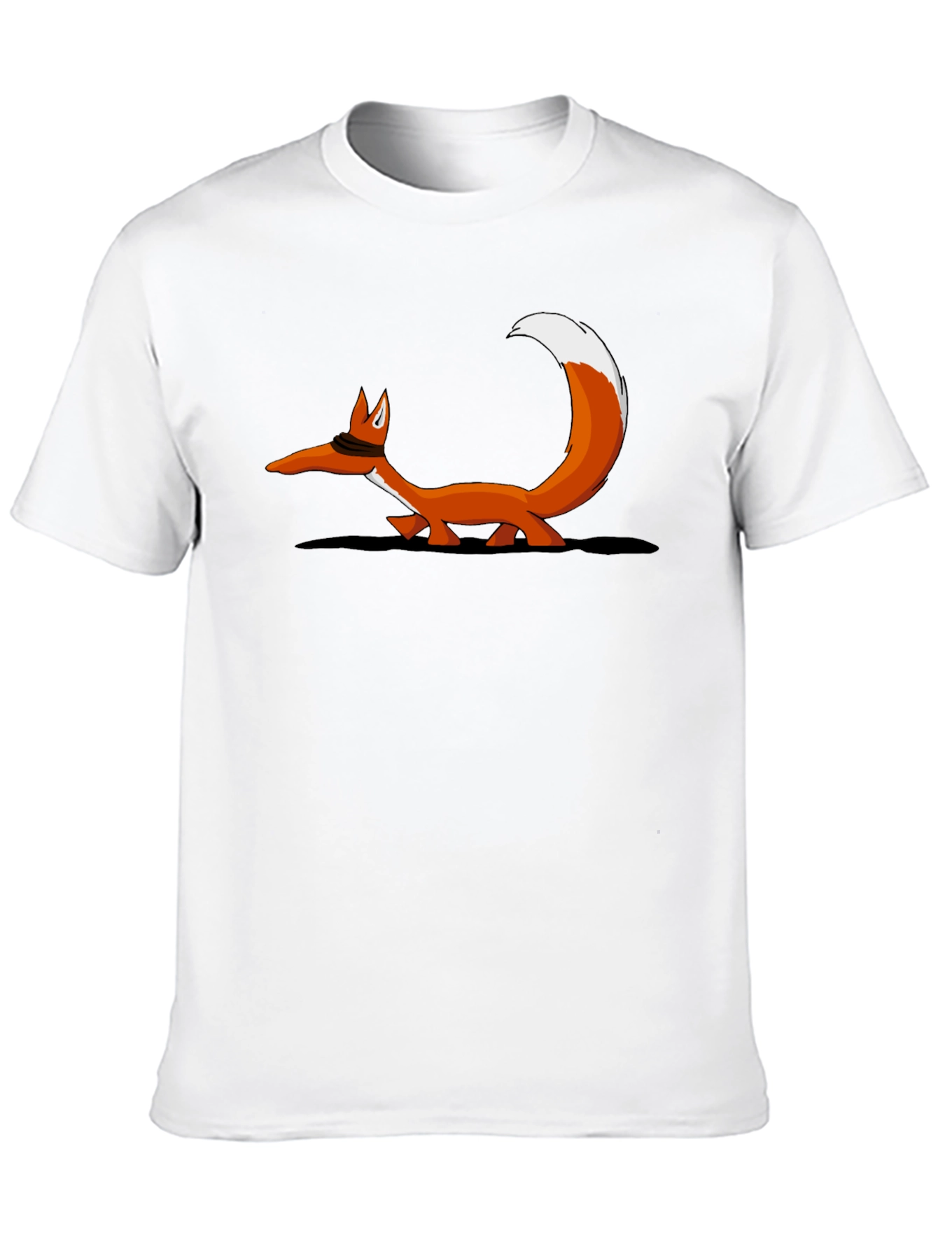 Fox Graphic T-Shirt - Black Crew Neck Tee