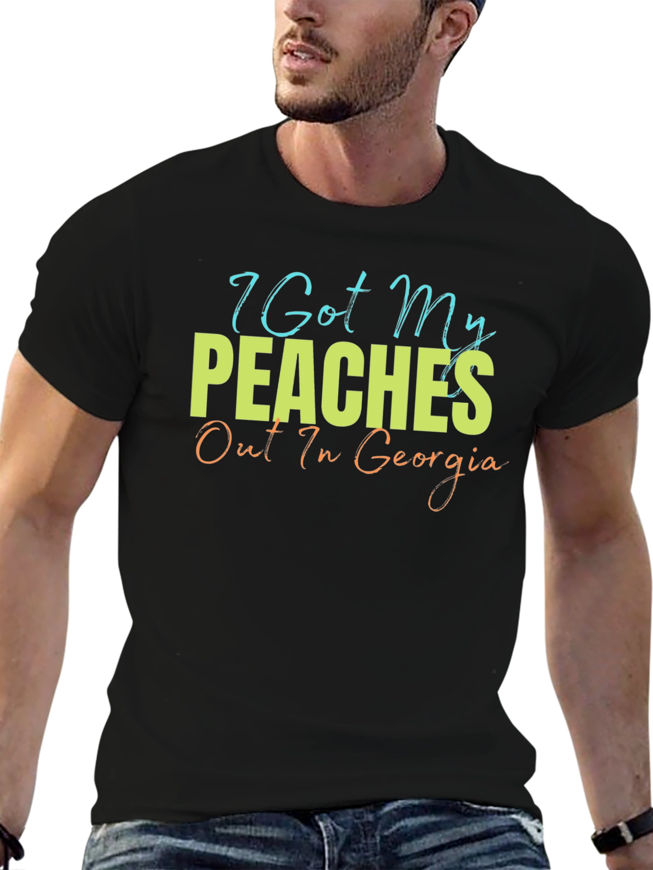 Peaches Out In Georgia Graphic T-Shirt