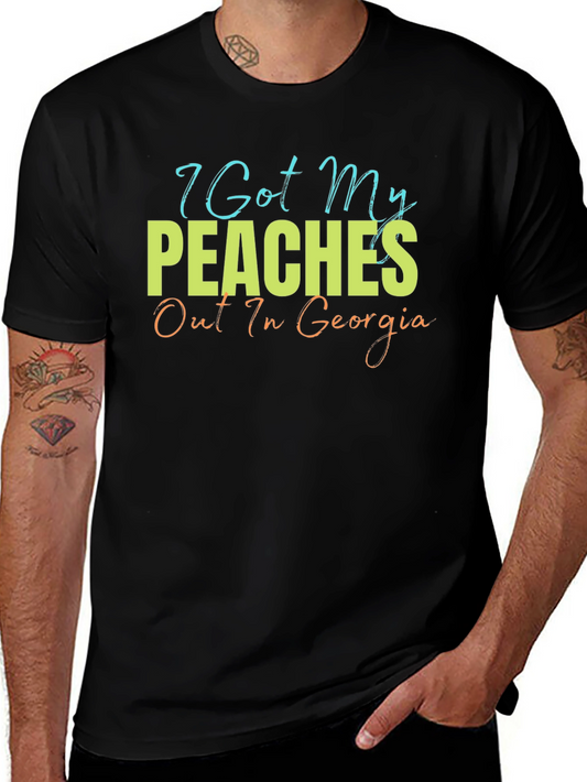 Peaches Out In Georgia Graphic T-Shirt