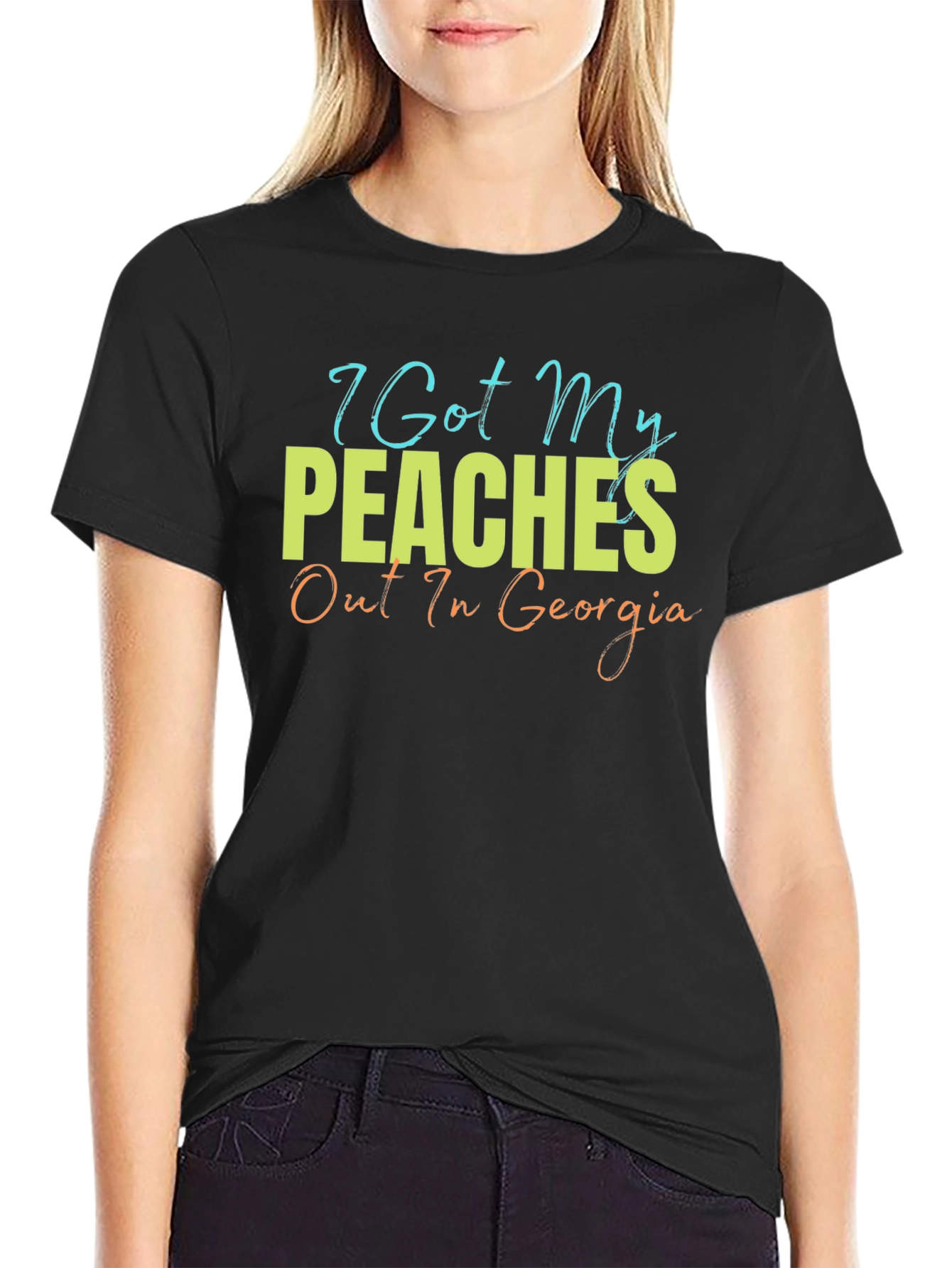 Peaches Out In Georgia Graphic T-Shirt