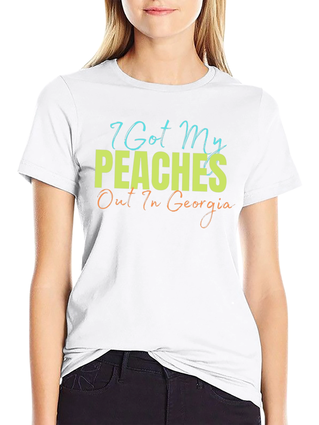 Peaches Out In Georgia Graphic T-Shirt