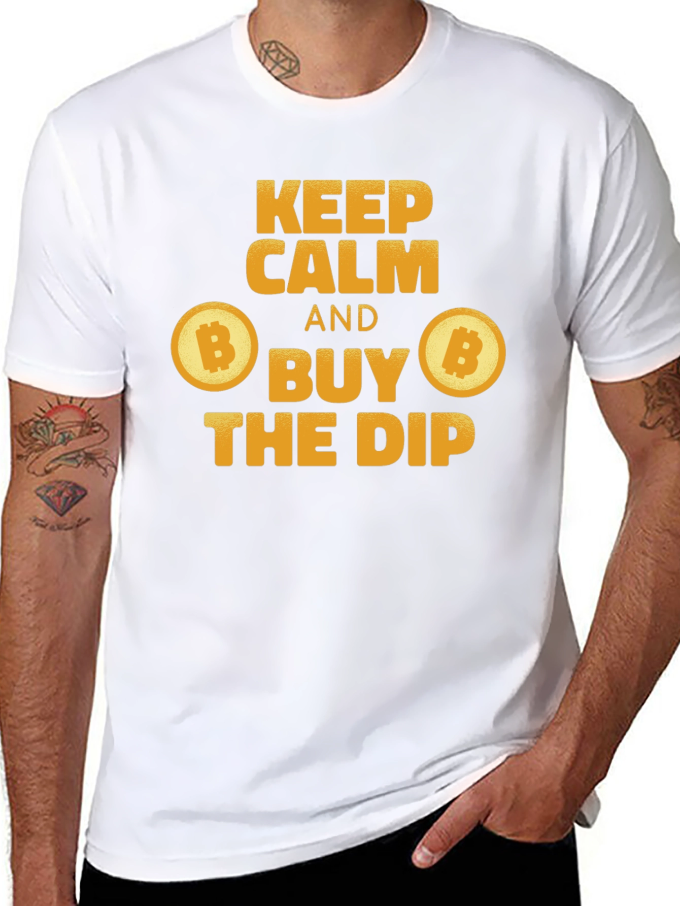 Bitcoin Buy the Dip Graphic T-Shirt