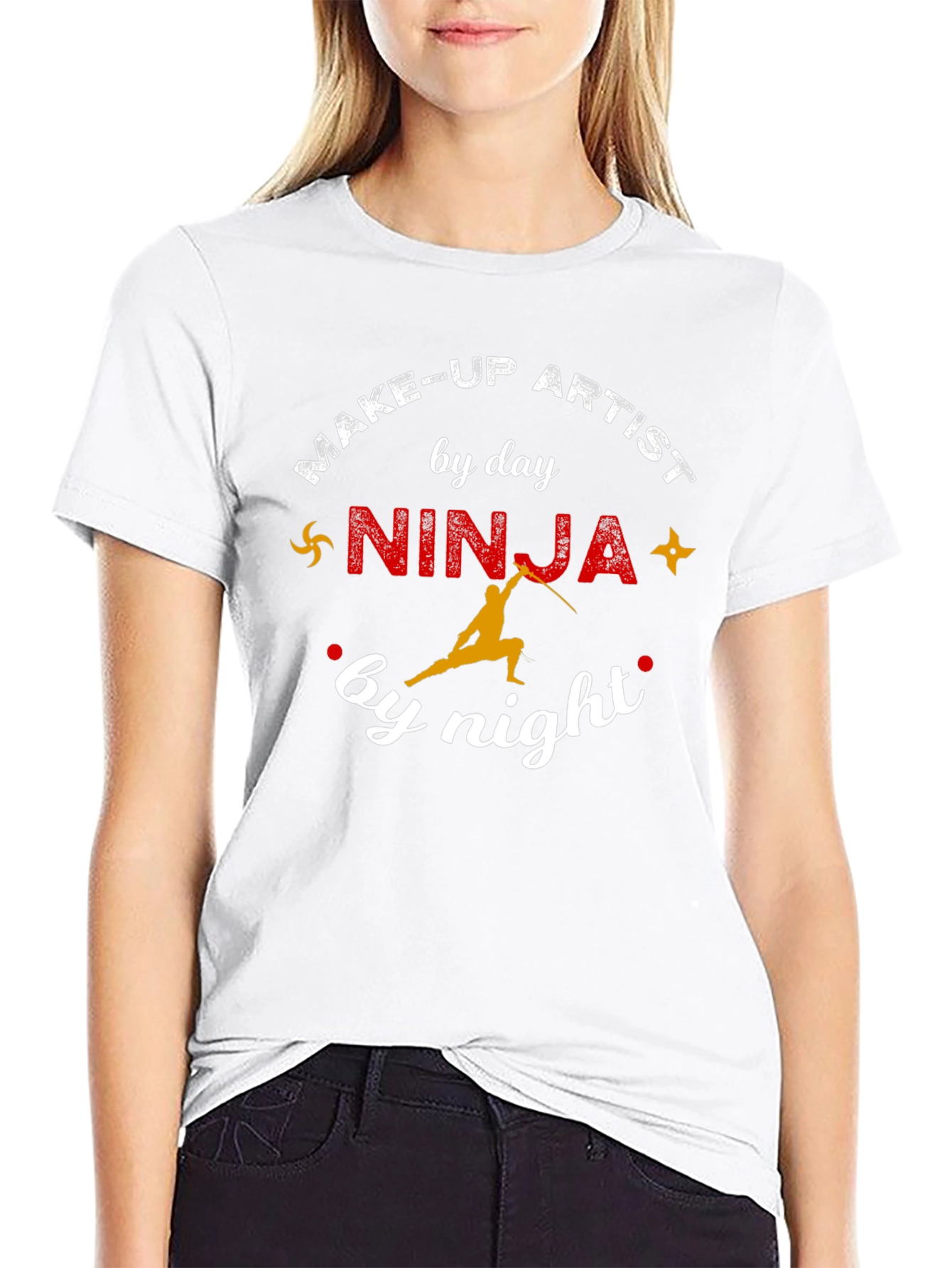 Make-Up Artist Ninja Graphic T-Shirt