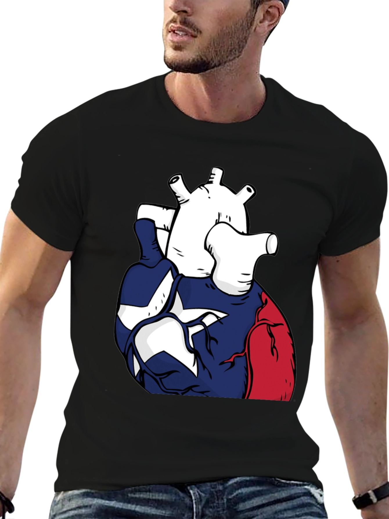 Texas Heart T-Shirt | Patriotic Graphic Tee