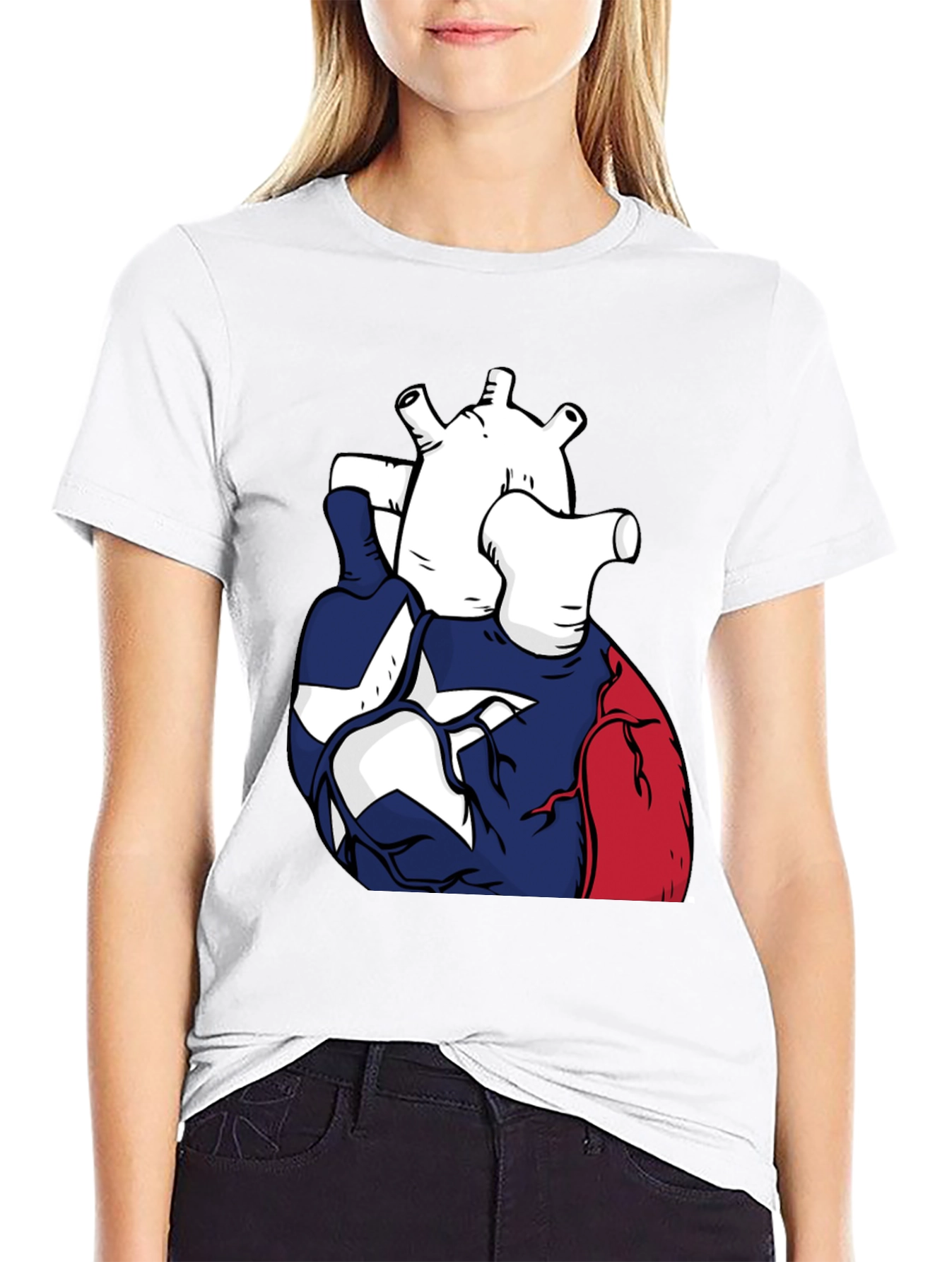 Texas Heart T-Shirt | Patriotic Graphic Tee