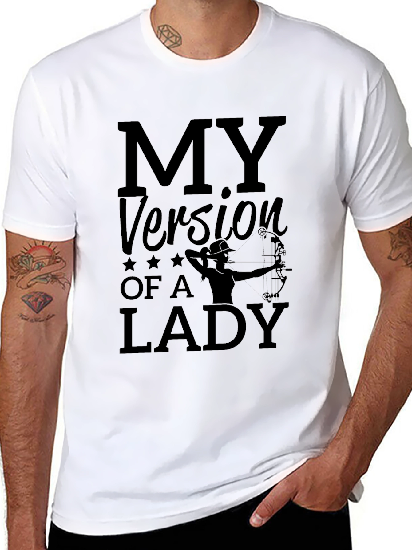 Archery Lady T-Shirt - Black