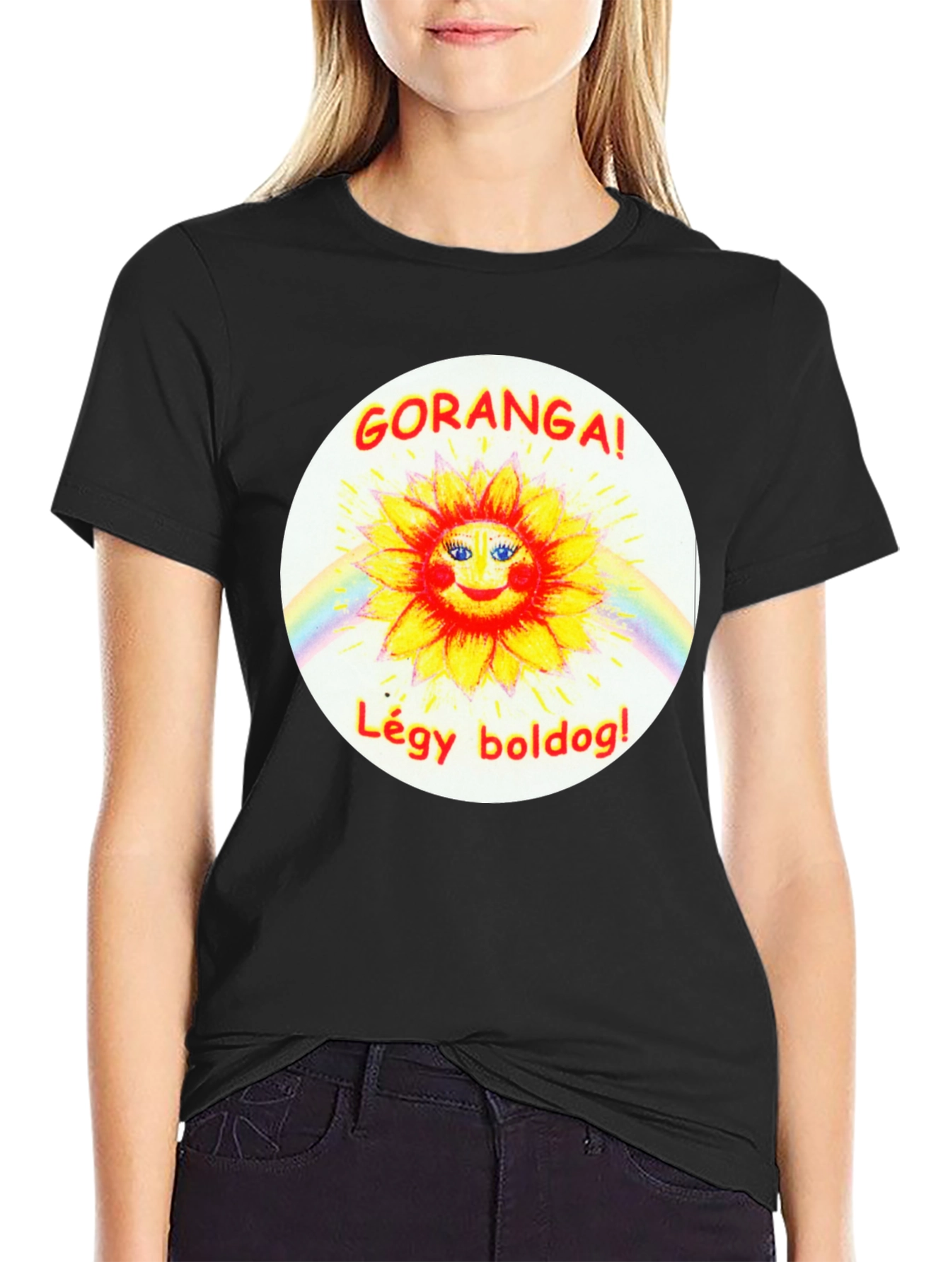 GORANGA! LÉGY BOLDOG! Black T-Shirt