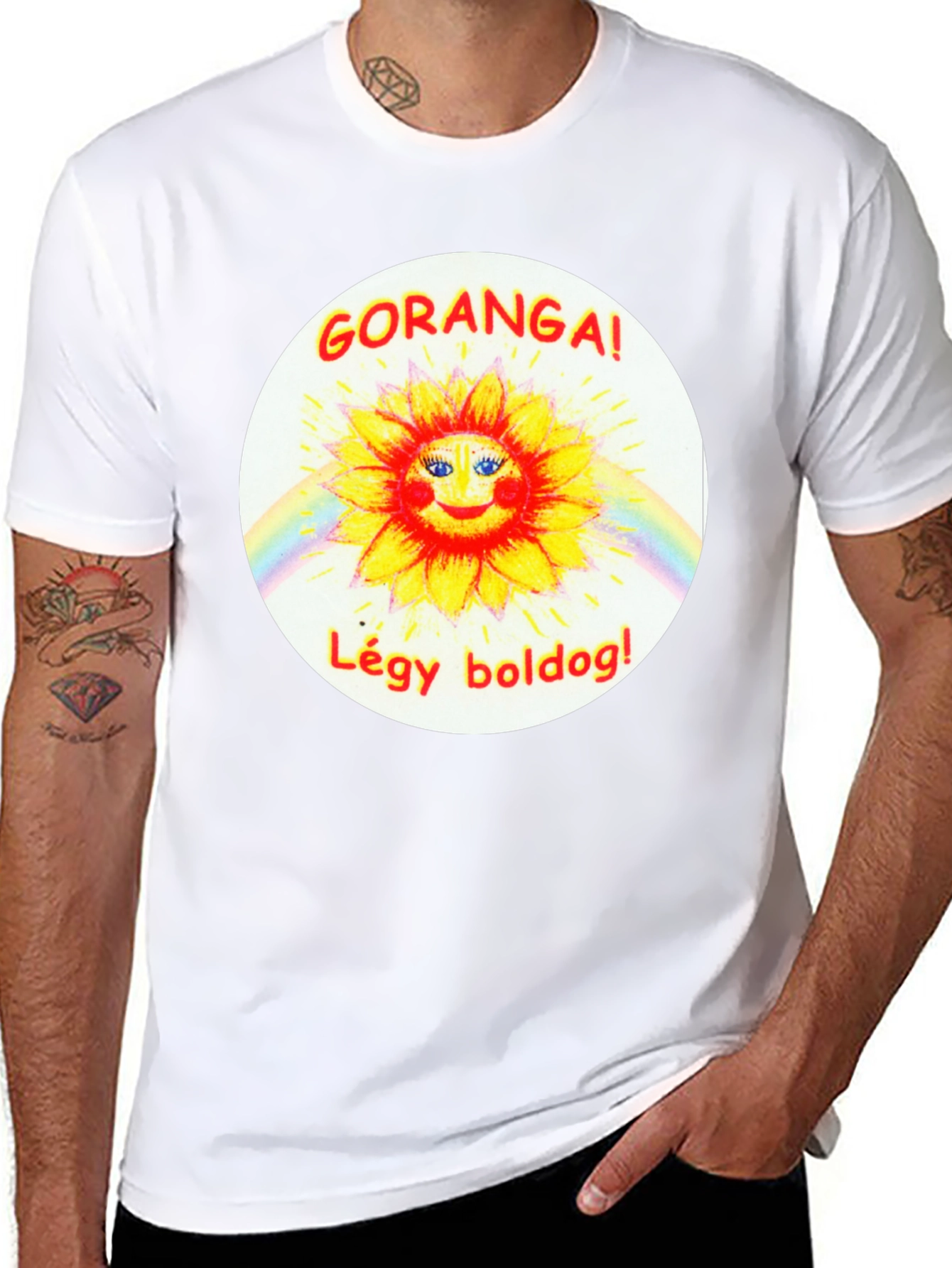 GORANGA! LÉGY BOLDOG! Black T-Shirt