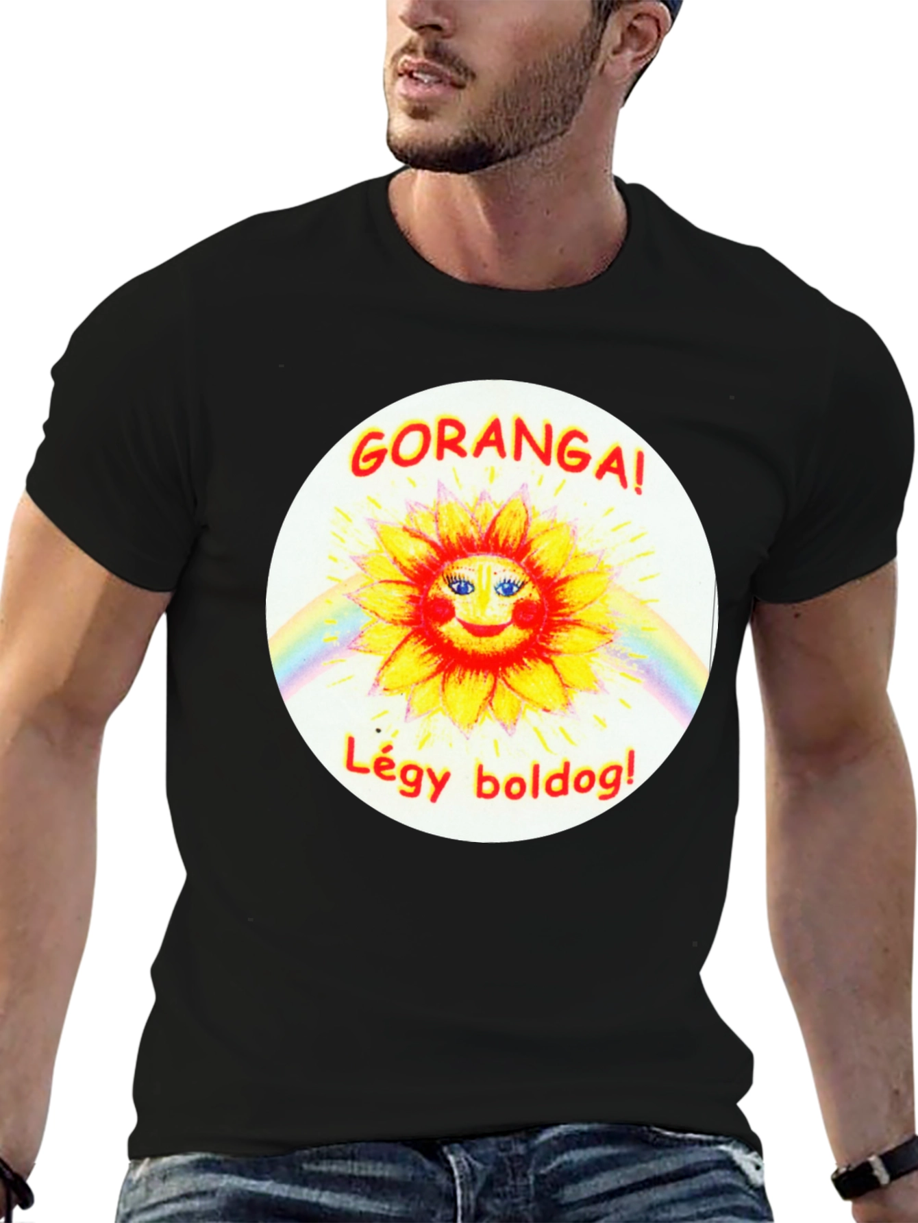 GORANGA! LÉGY BOLDOG! Black T-Shirt