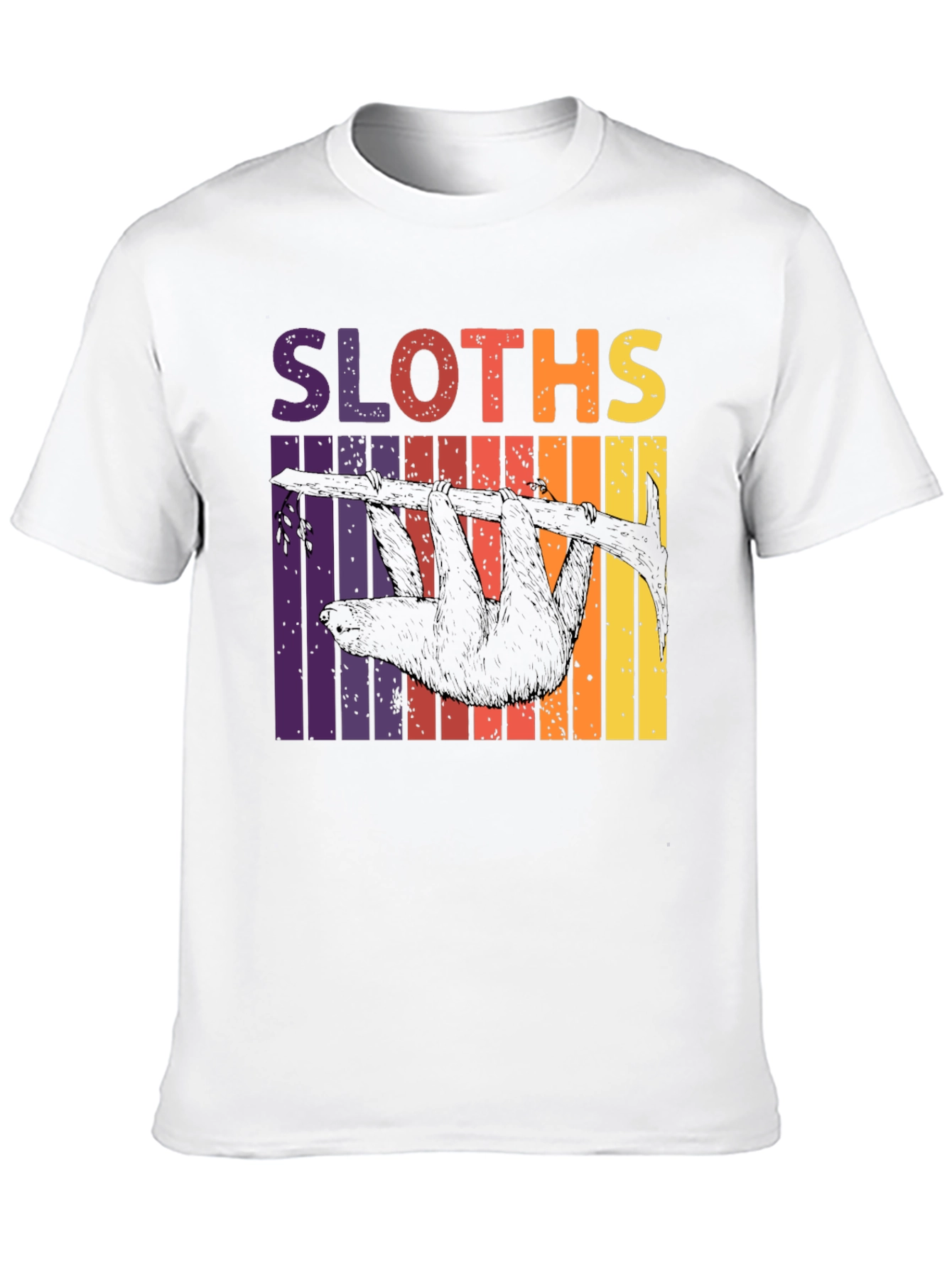Retro Sloth T-Shirt - Hanging Around in Style!