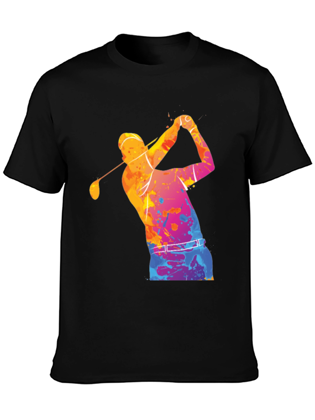 Abstract Watercolor Golf T-Shirt