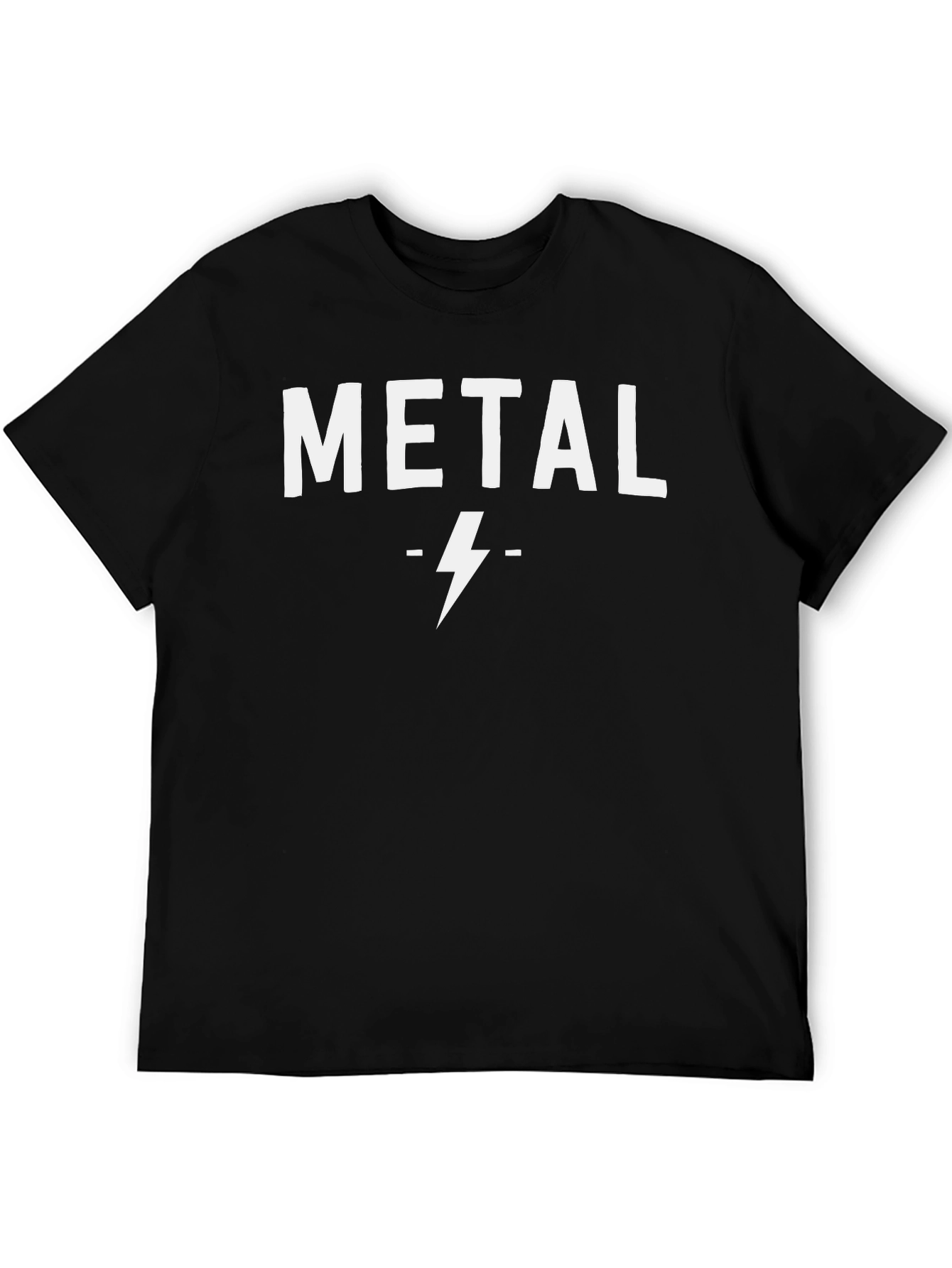 Metal Lightning Bolt Graphic T-Shirt