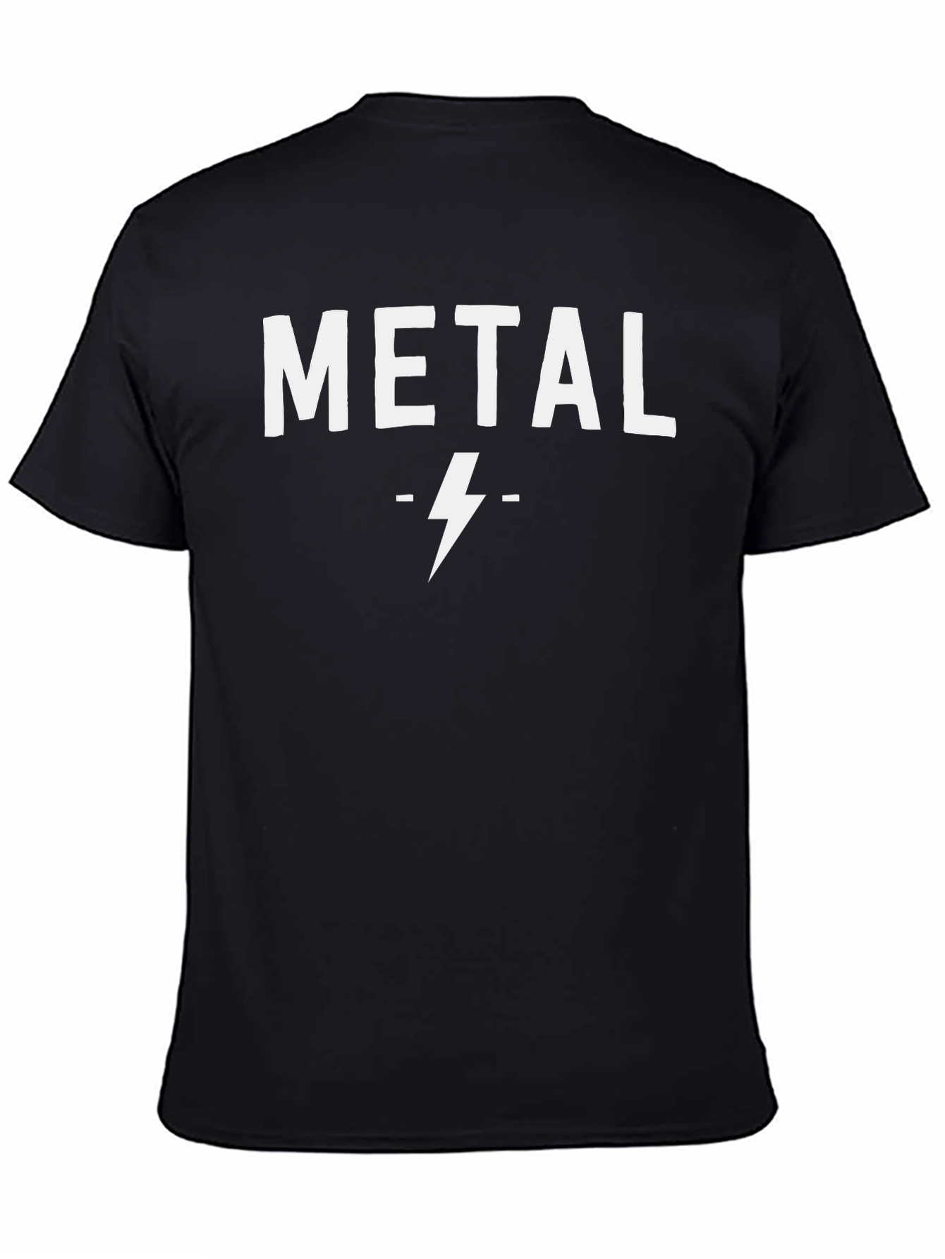 Metal Lightning Bolt Graphic T-Shirt
