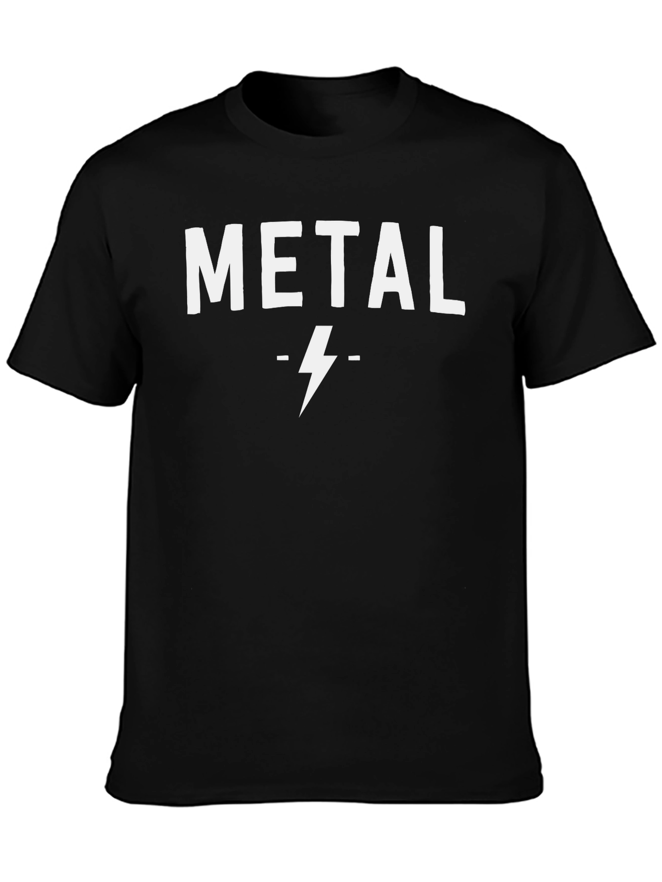 Metal Lightning Bolt Graphic T-Shirt
