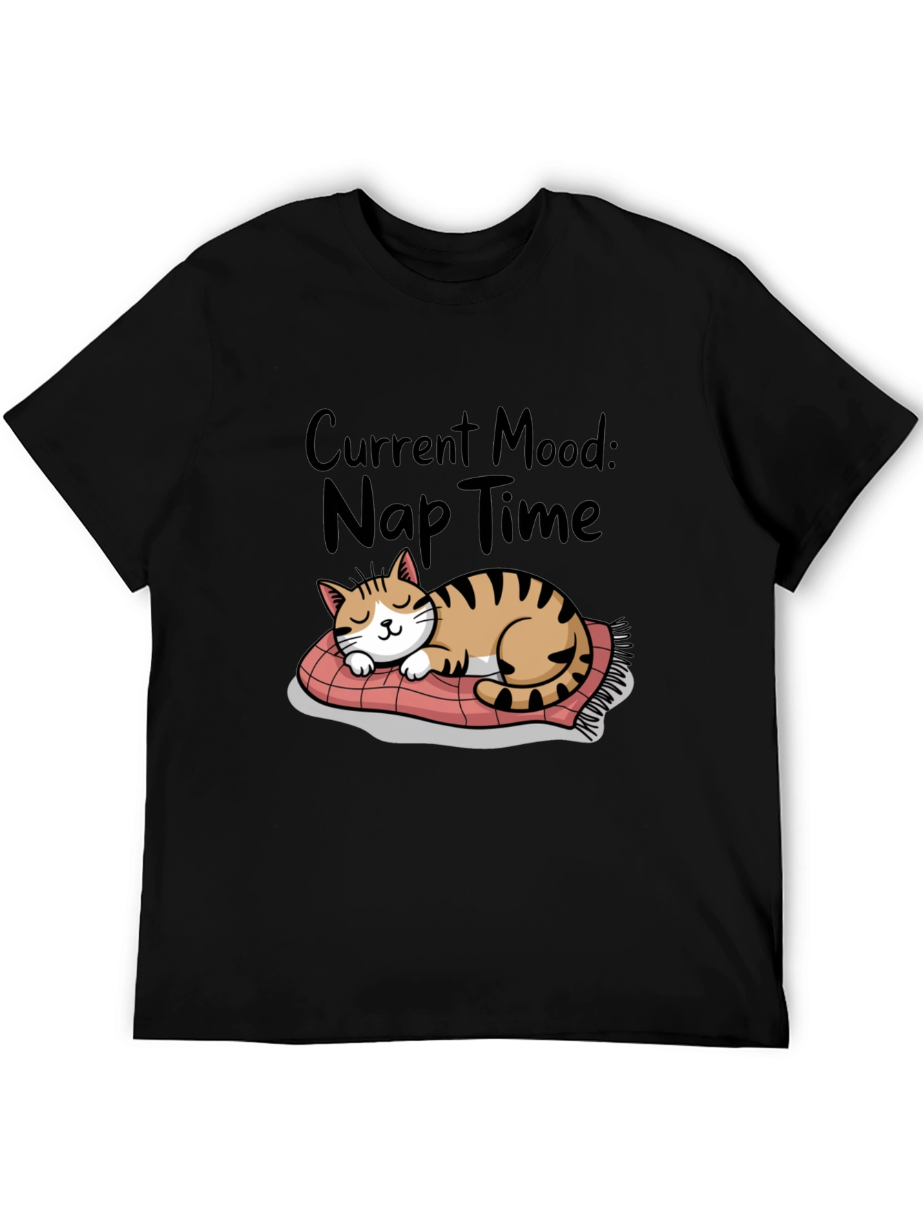 Nap Time Cat T-Shirt - Current Mood Graphic Tee