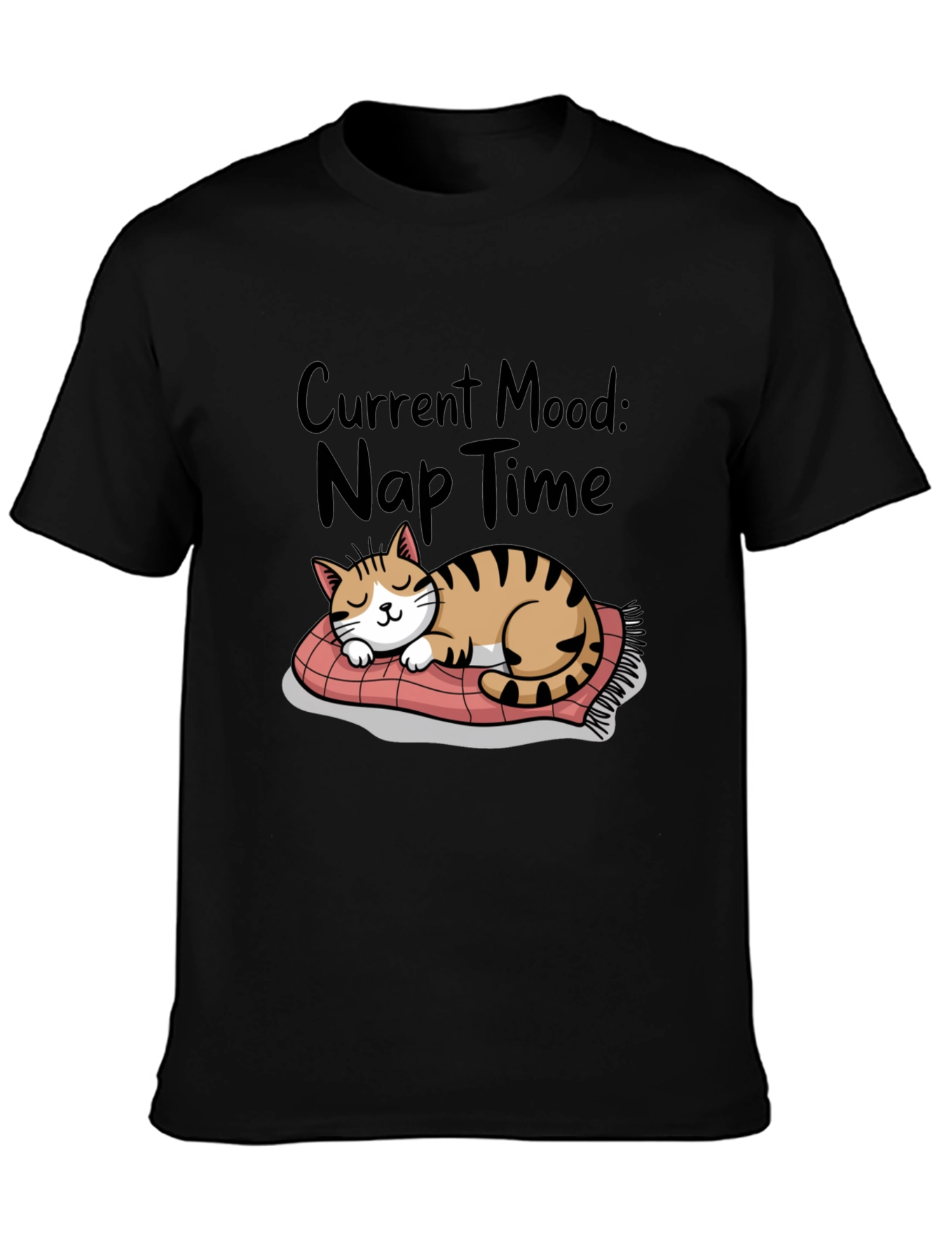 Nap Time Cat T-Shirt - Current Mood Graphic Tee