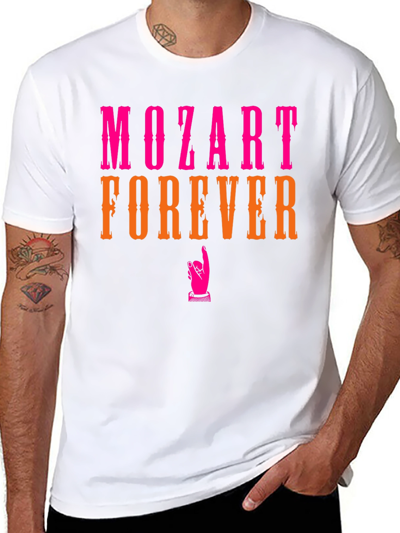 Mozart Forever Graphic Tee - Music Lover T-Shirt