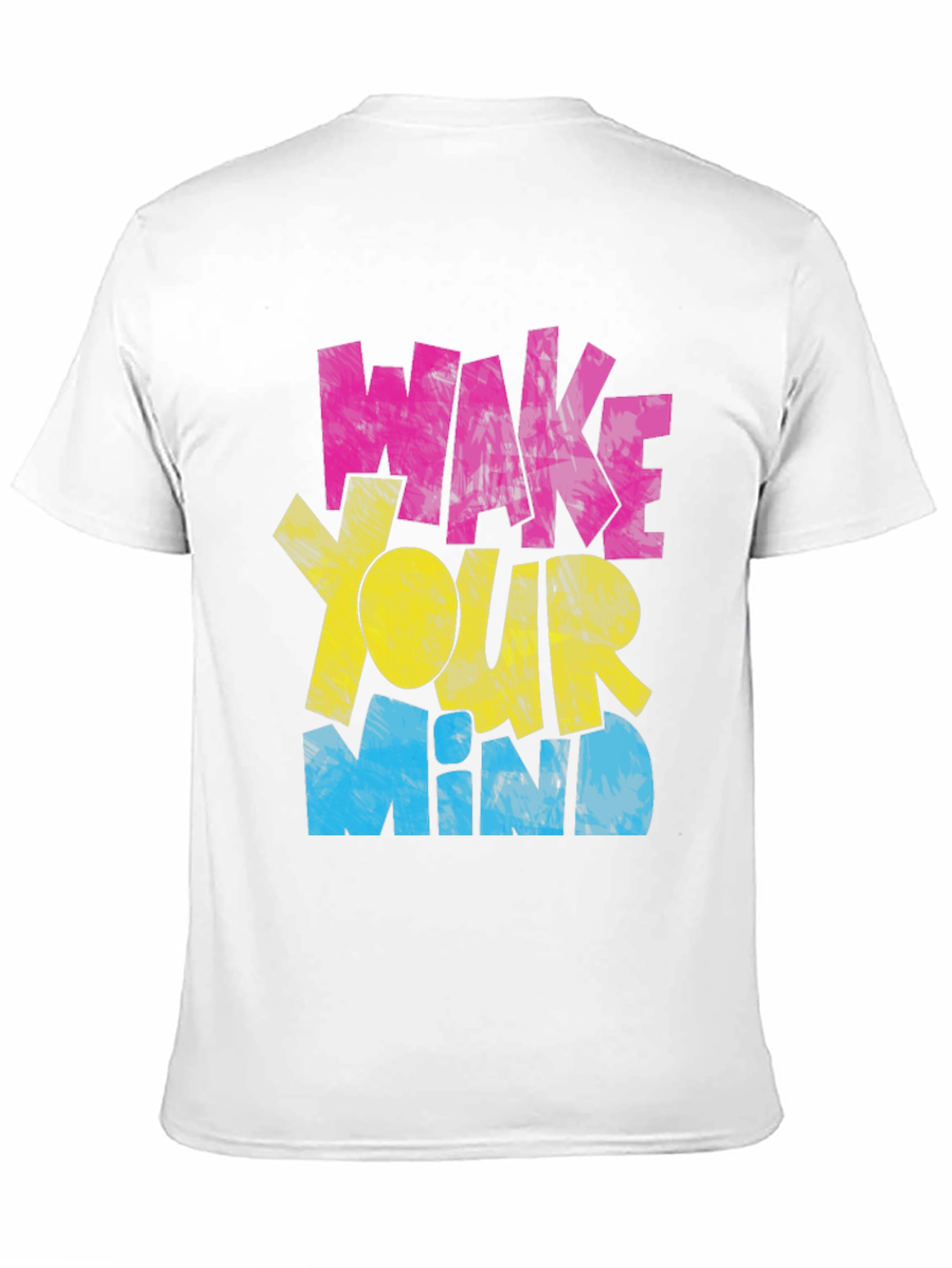 Wake Your Mind Graphic Print Mens T-Shirt