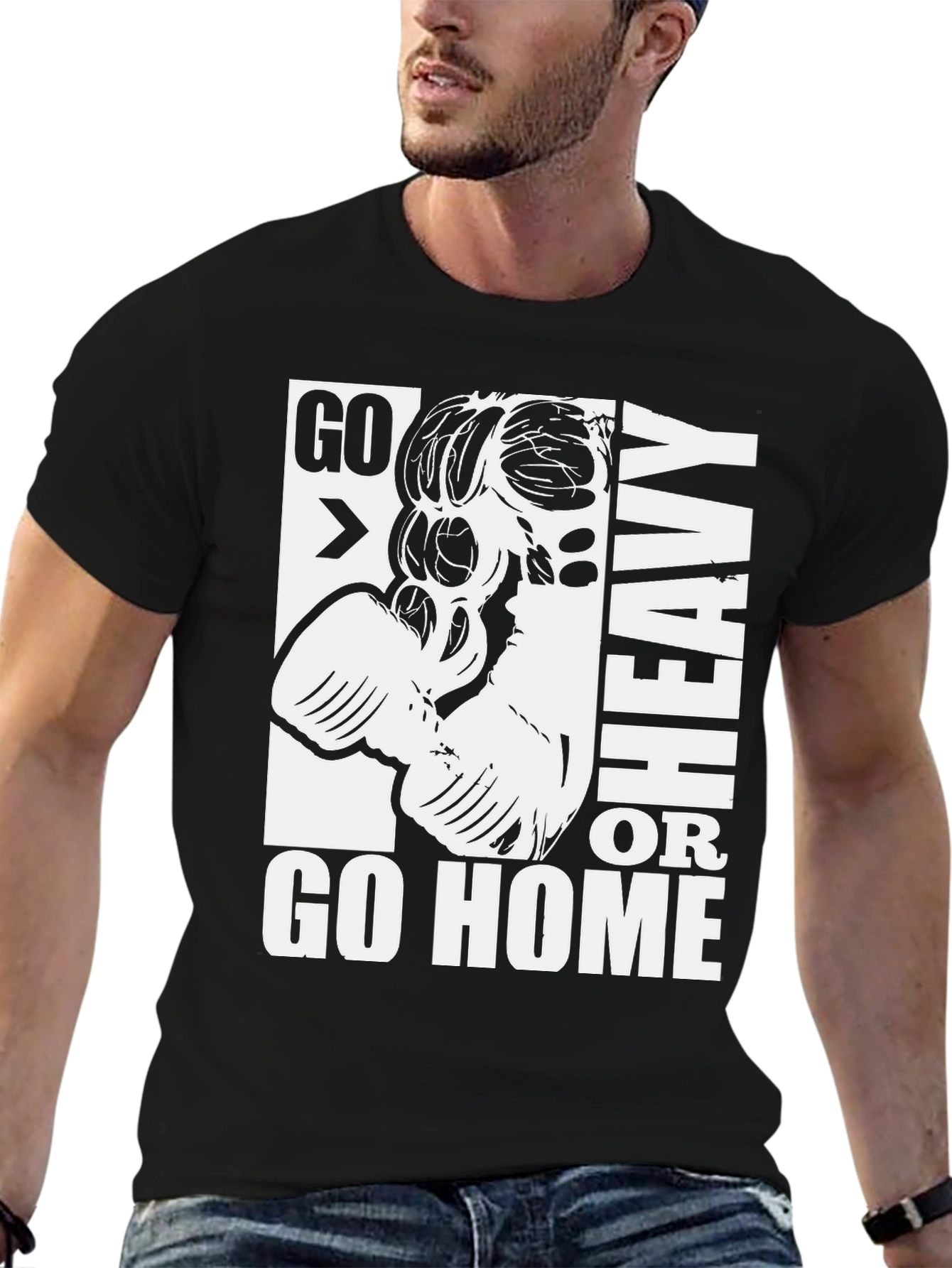 Go Heavy or Go Home Gym T-Shirt