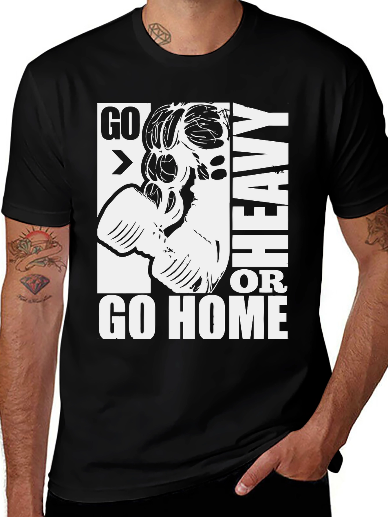 Go Heavy or Go Home Gym T-Shirt