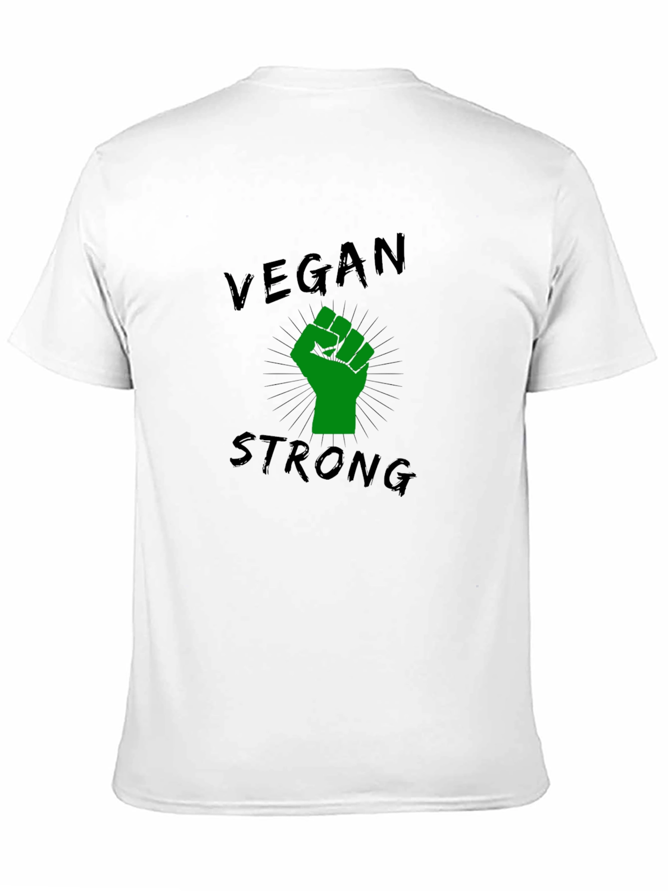 Vegan Strong Black T-Shirt