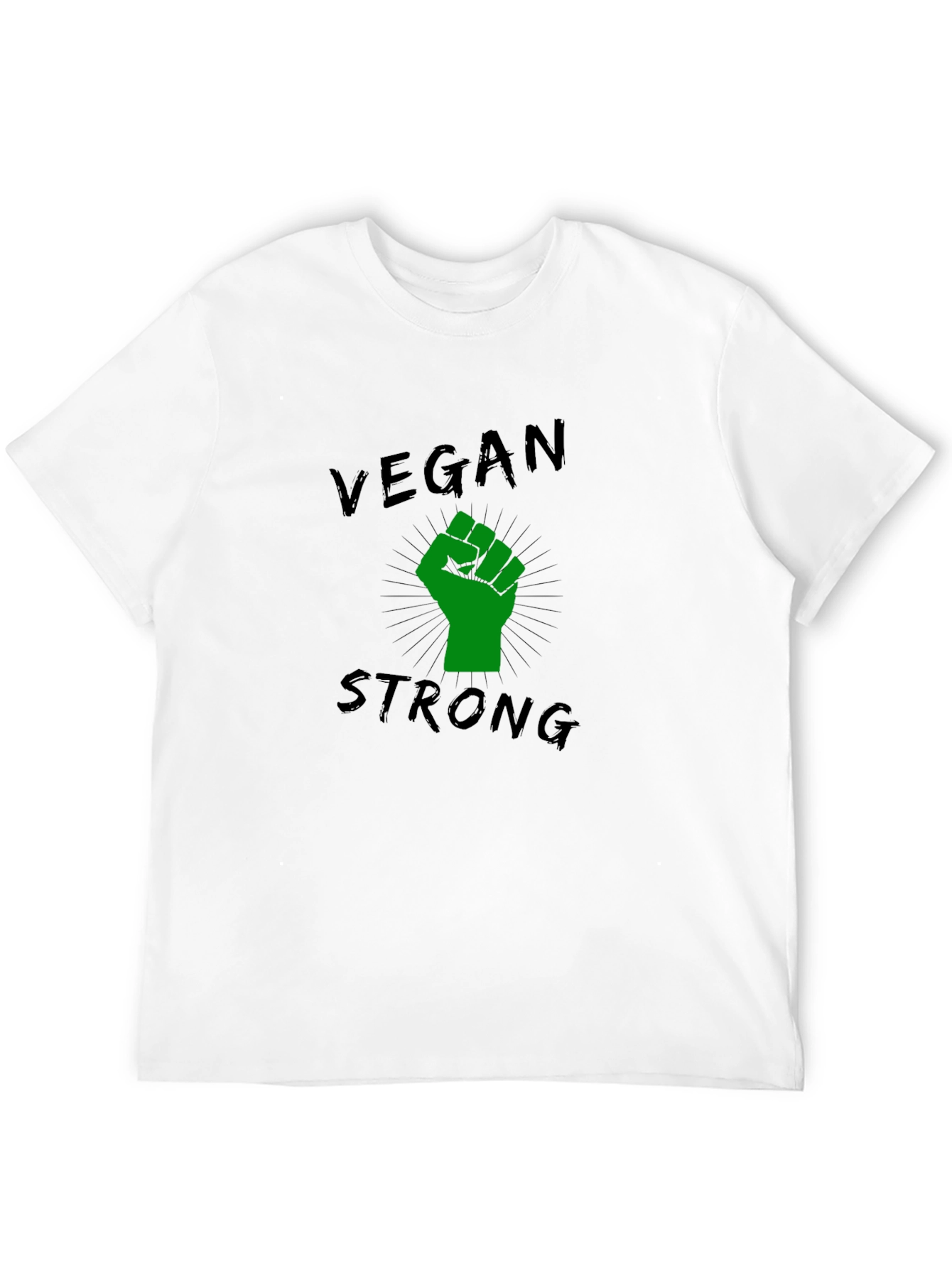 Vegan Strong Black T-Shirt