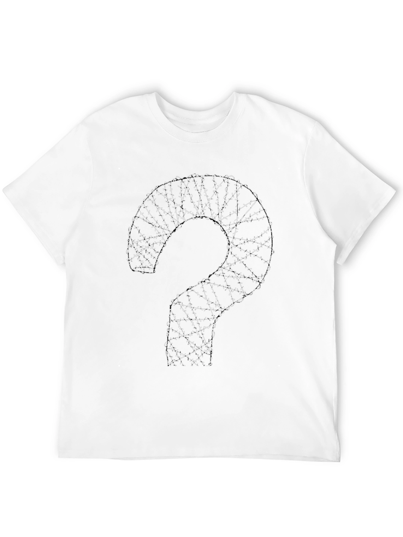 Barbed Wire Question Mark Graphic T-Shirt