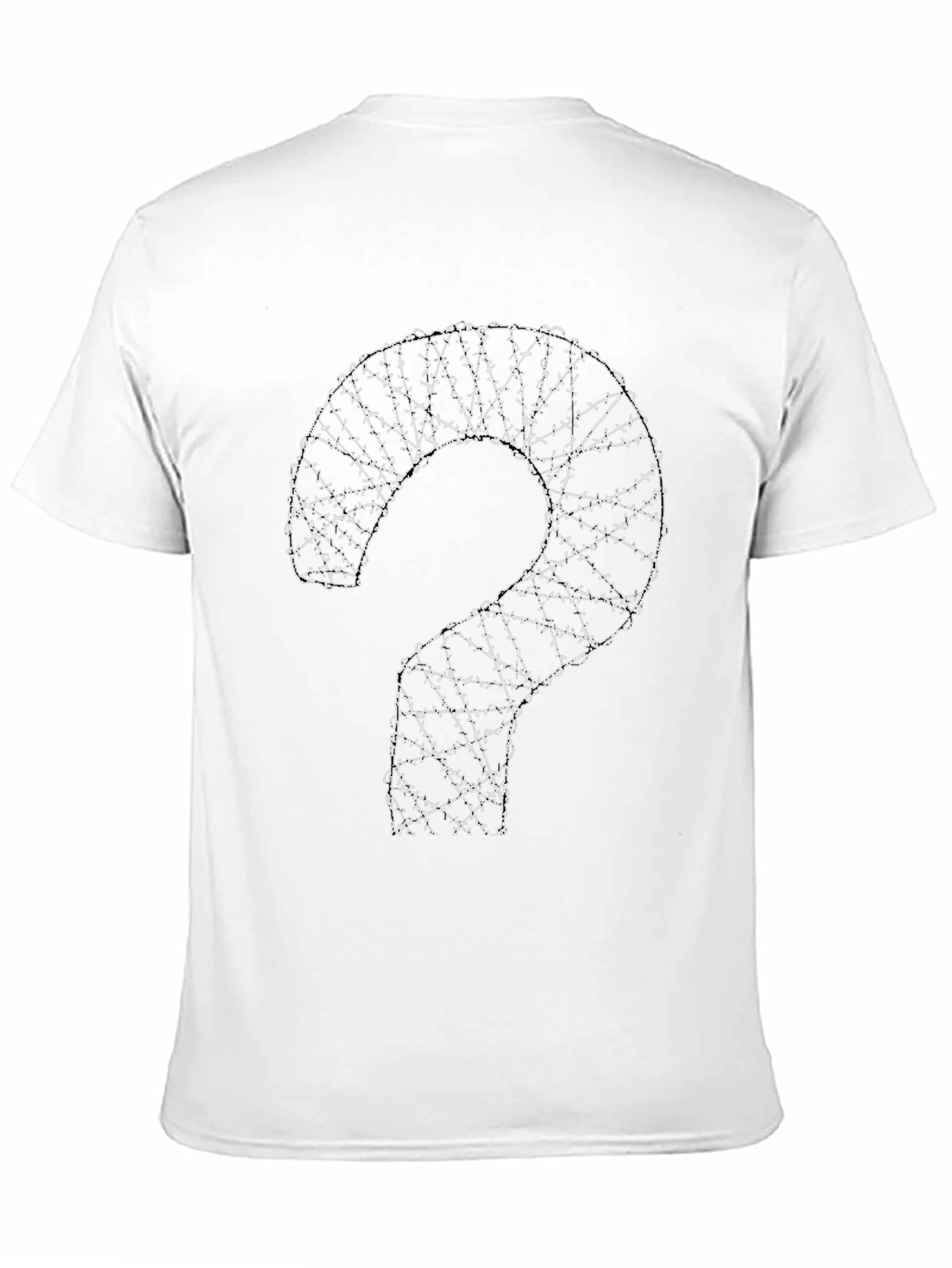 Barbed Wire Question Mark Graphic T-Shirt