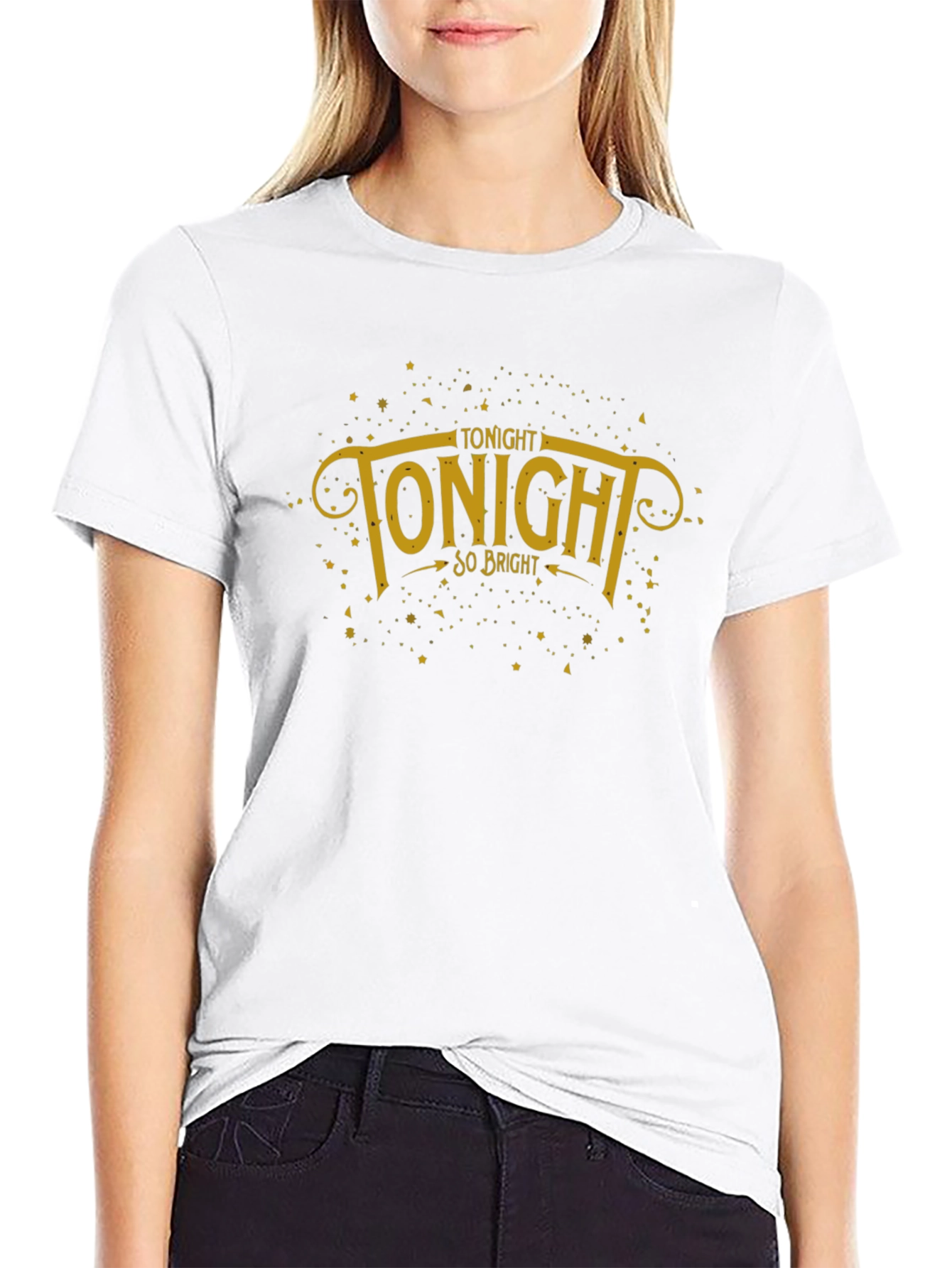 Tonight So Bright Graphic T-Shirt - Black
