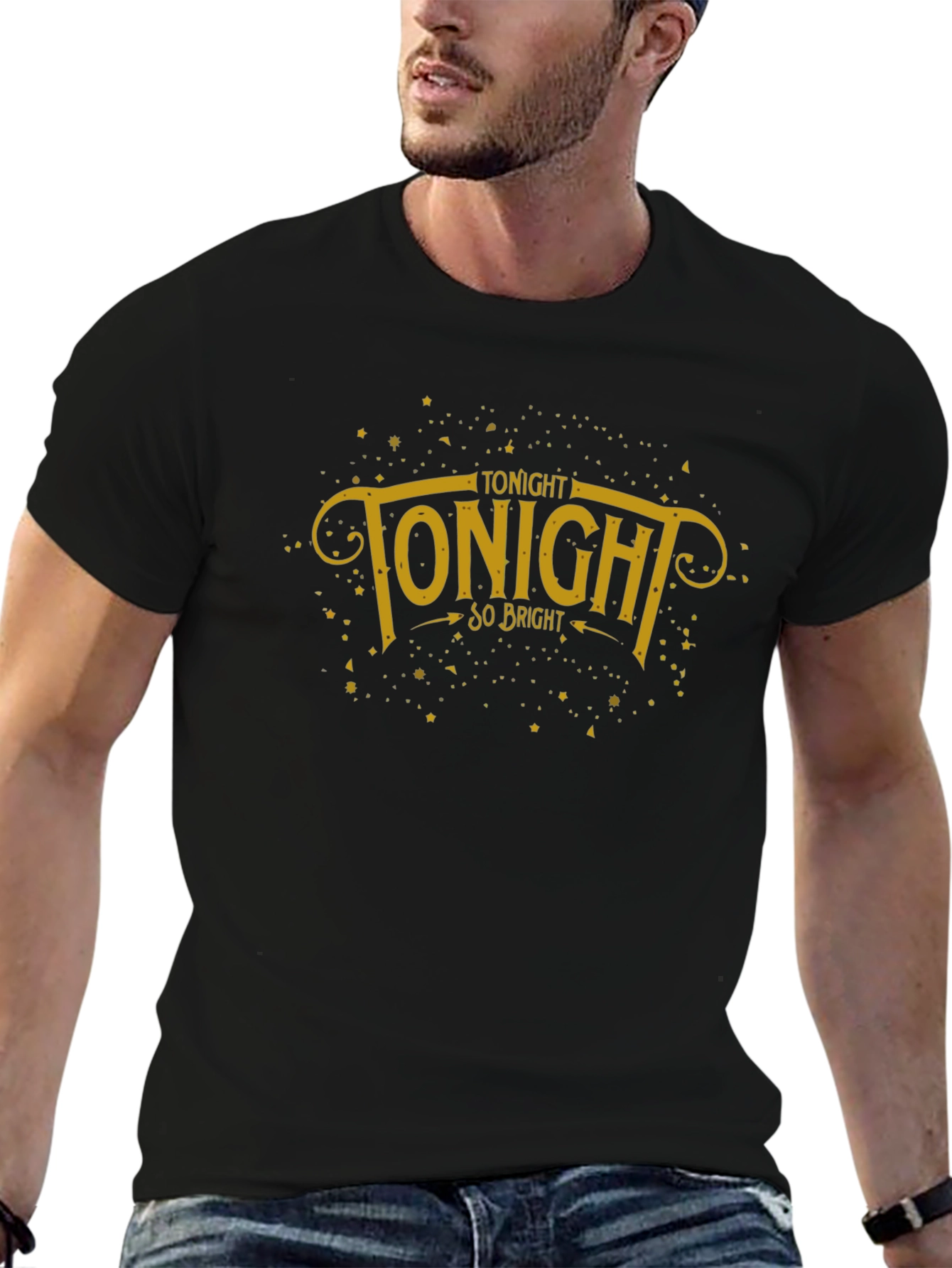 Tonight So Bright Graphic T-Shirt - Black
