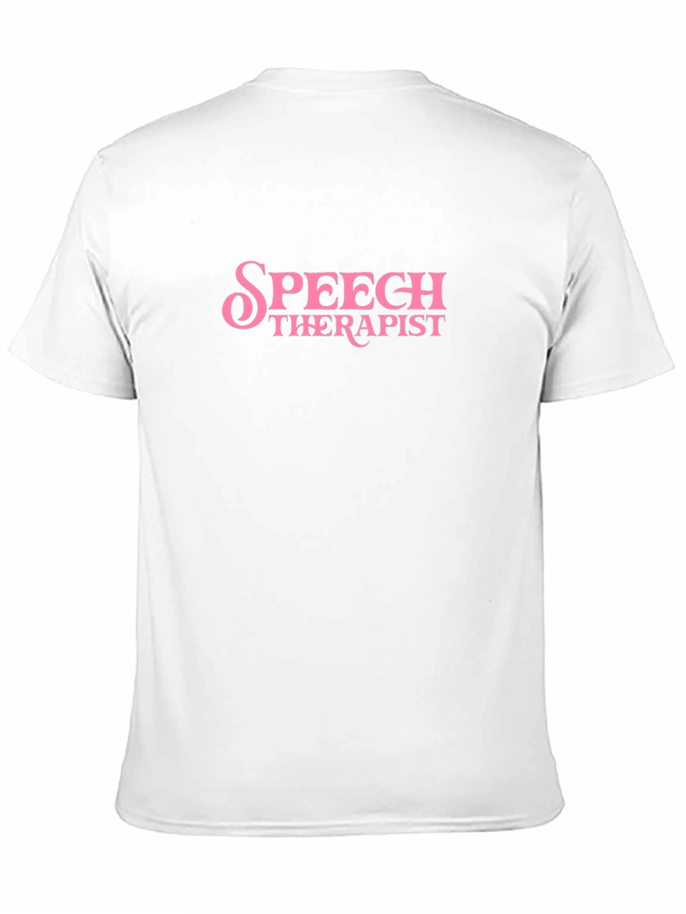 Speech Therapist T-Shirt Pink Text Funny SLP Gift