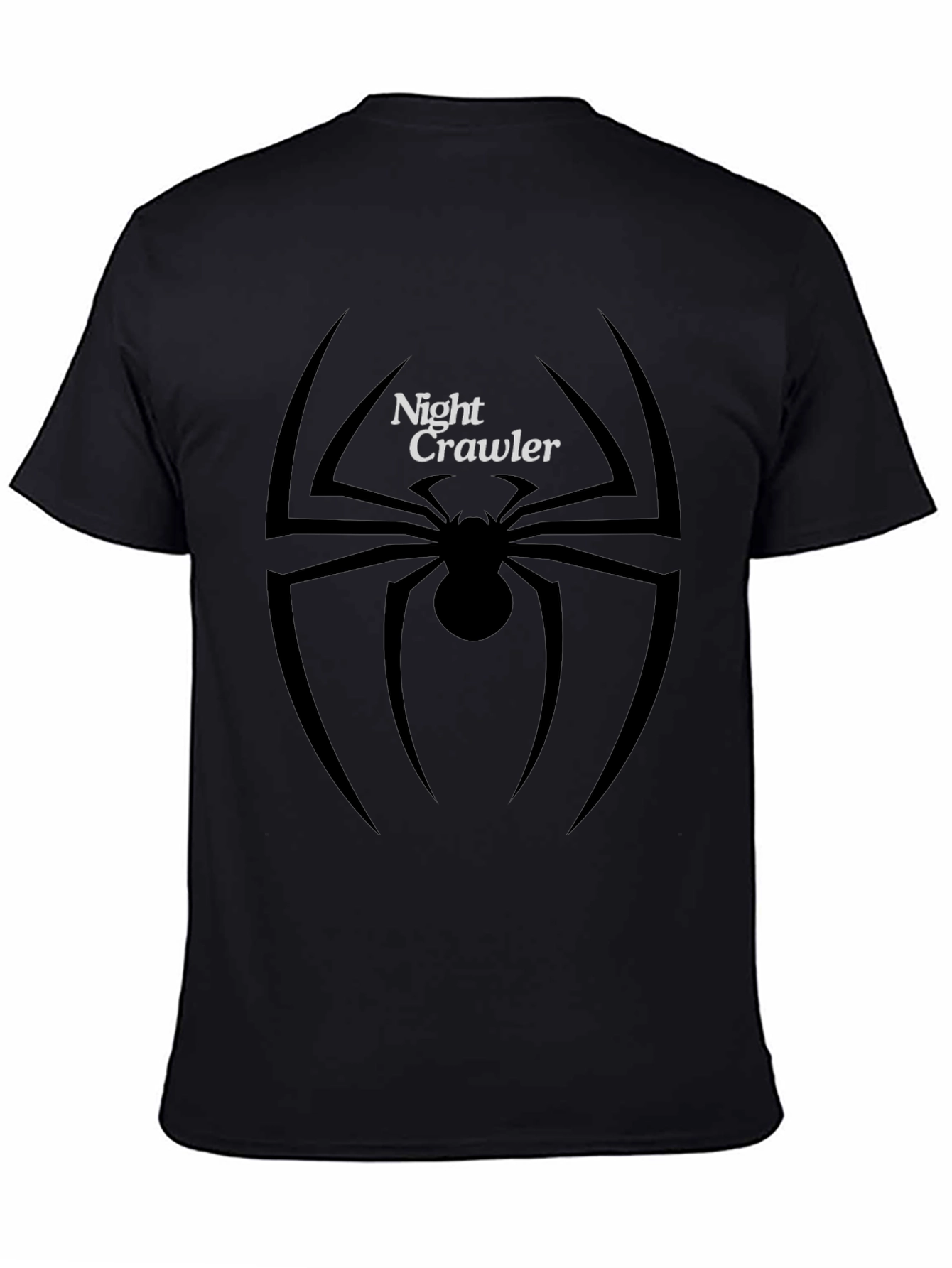 Night Crawler Spider Graphic Tee - Black