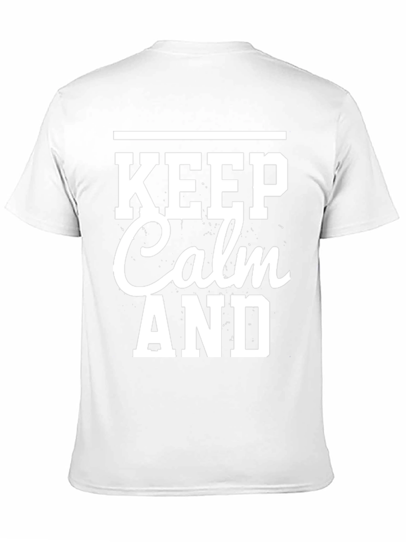 Keep Calm Graphic Tee - Mens Black T-Shirt