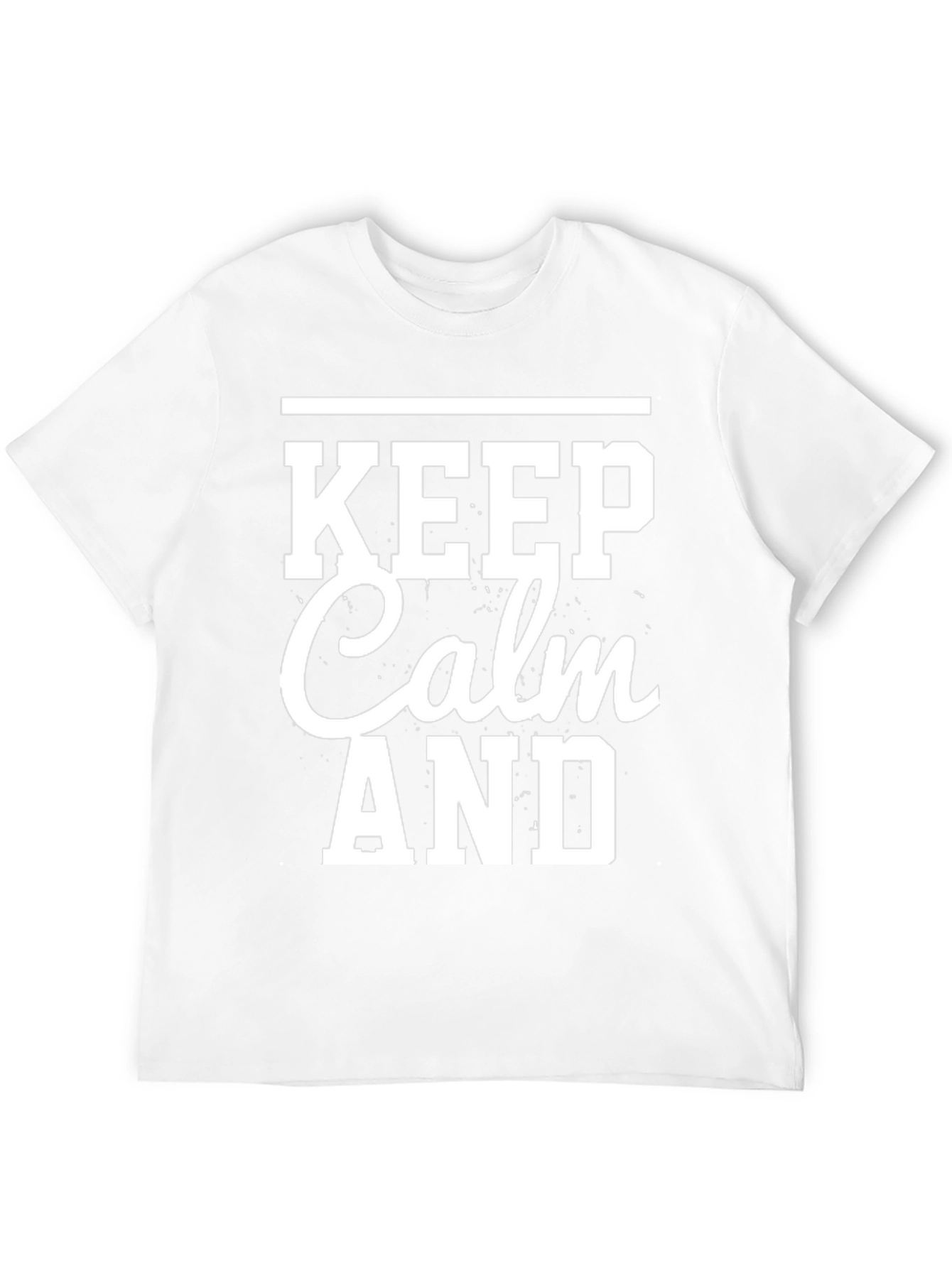 Keep Calm Graphic Tee - Mens Black T-Shirt