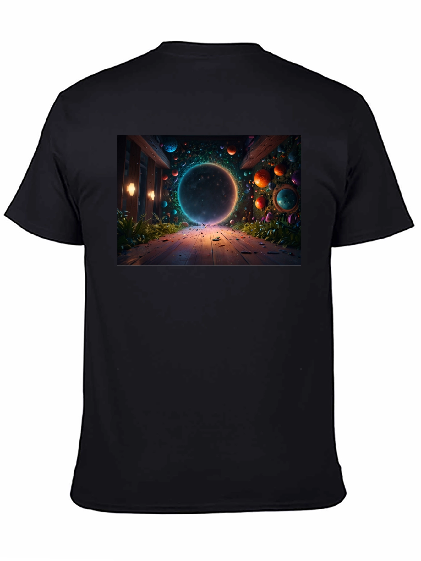 Mystical Portal Black T-Shirt