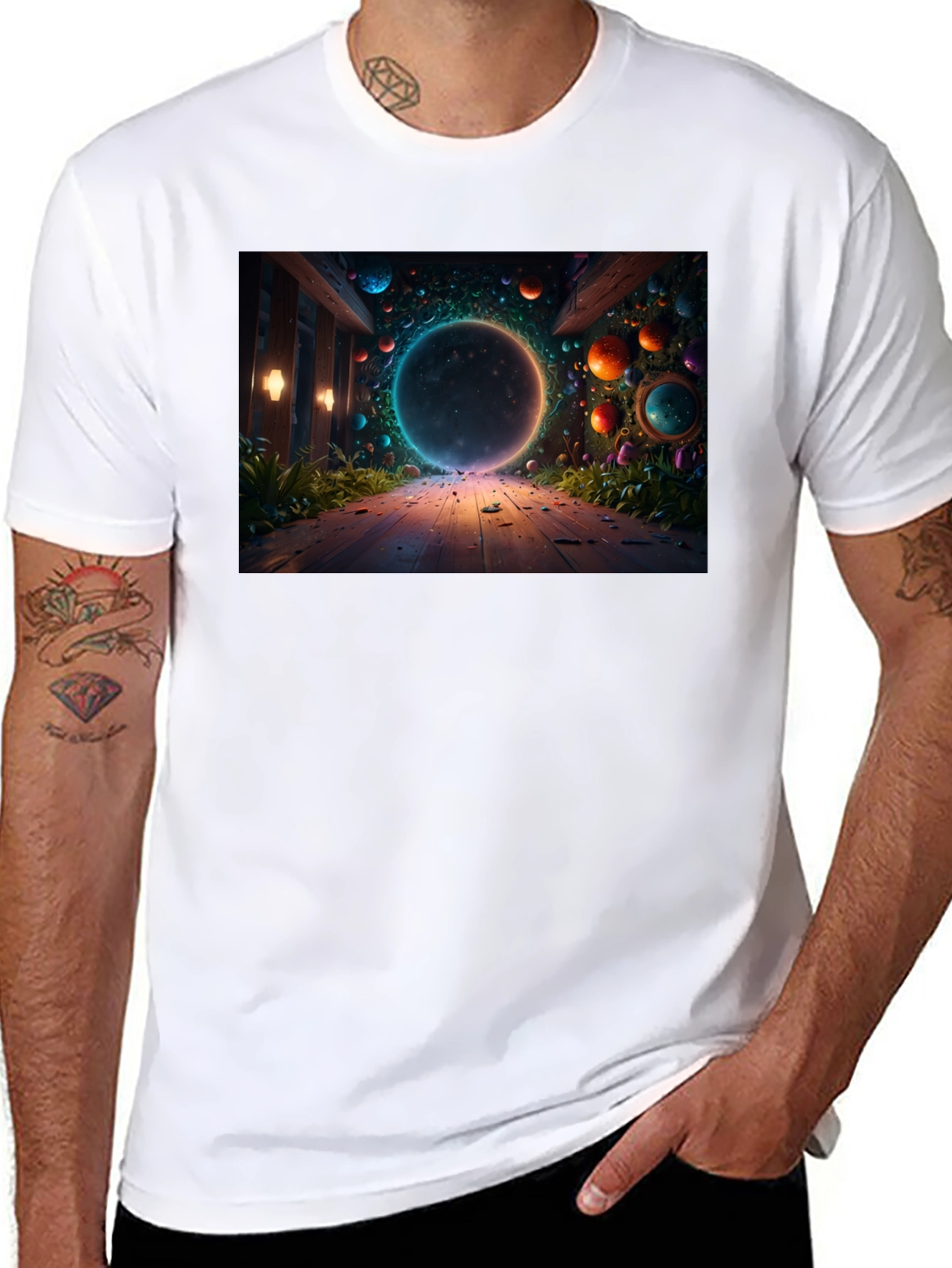 Mystical Portal Black T-Shirt