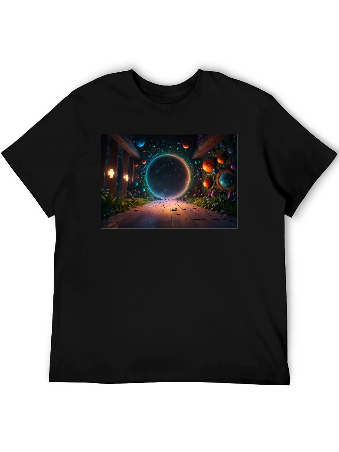 Mystical Portal Black T-Shirt