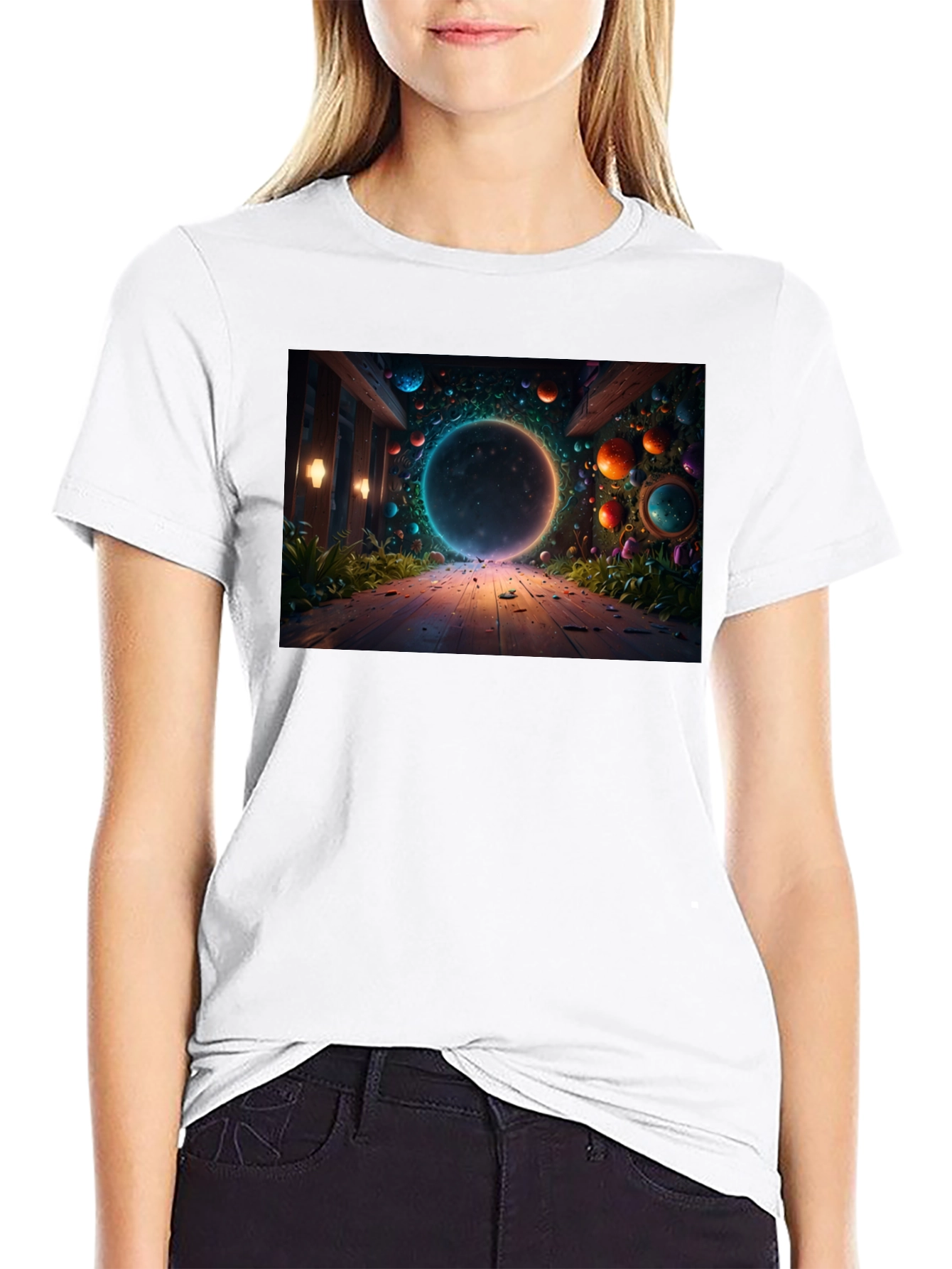 Mystical Portal Black T-Shirt