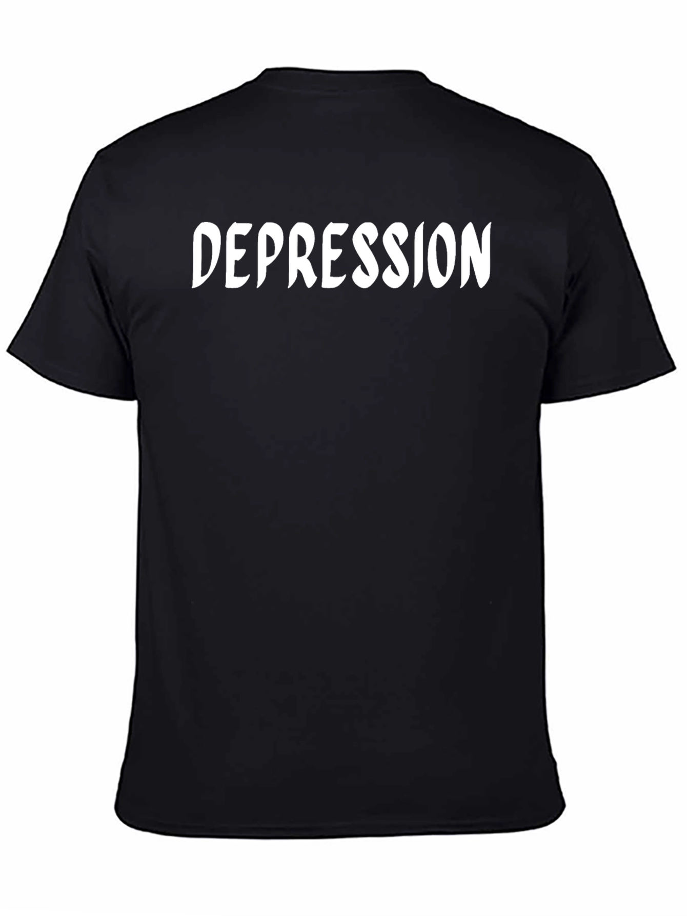 Depression T-Shirt - Black Graphic Tee