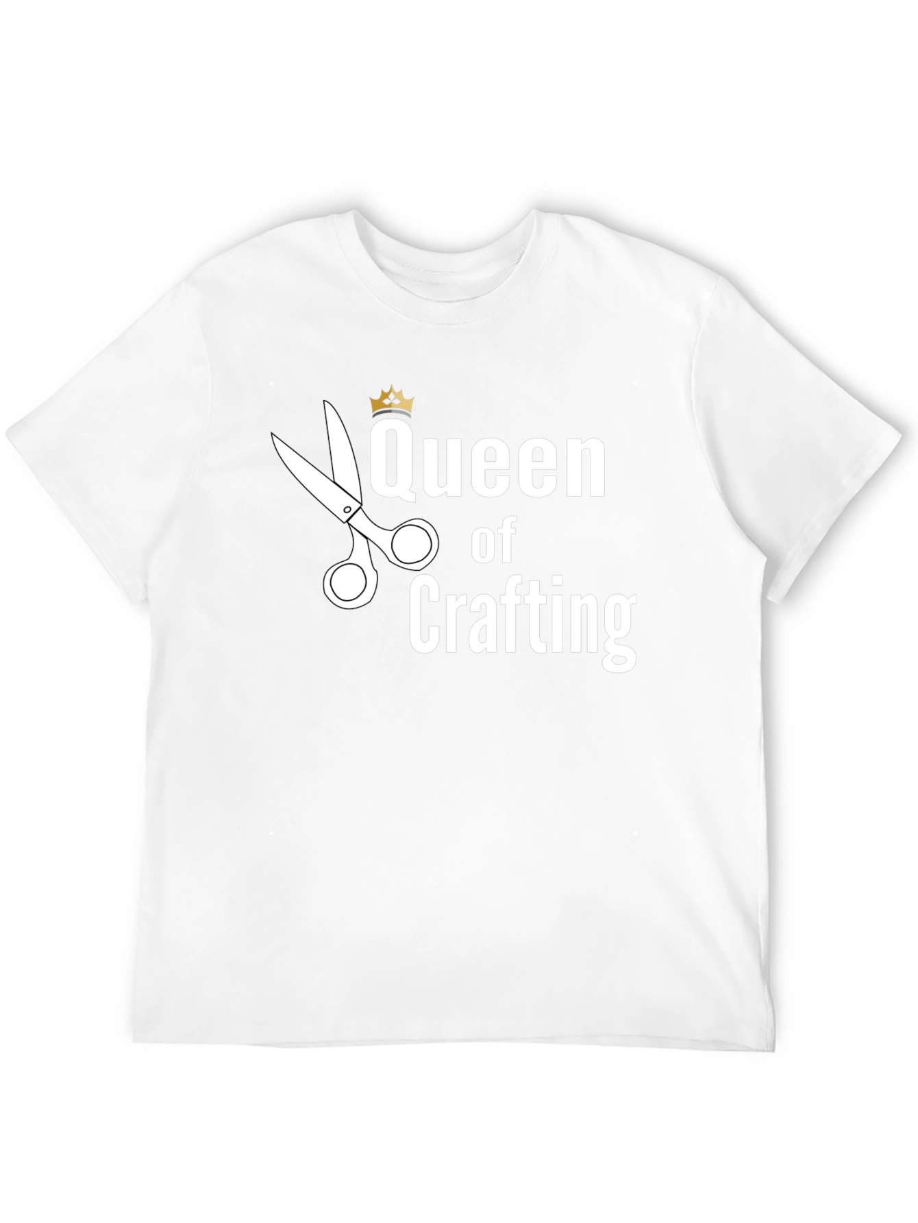 Queen of Crafting T-Shirt - Black Cotton Tee