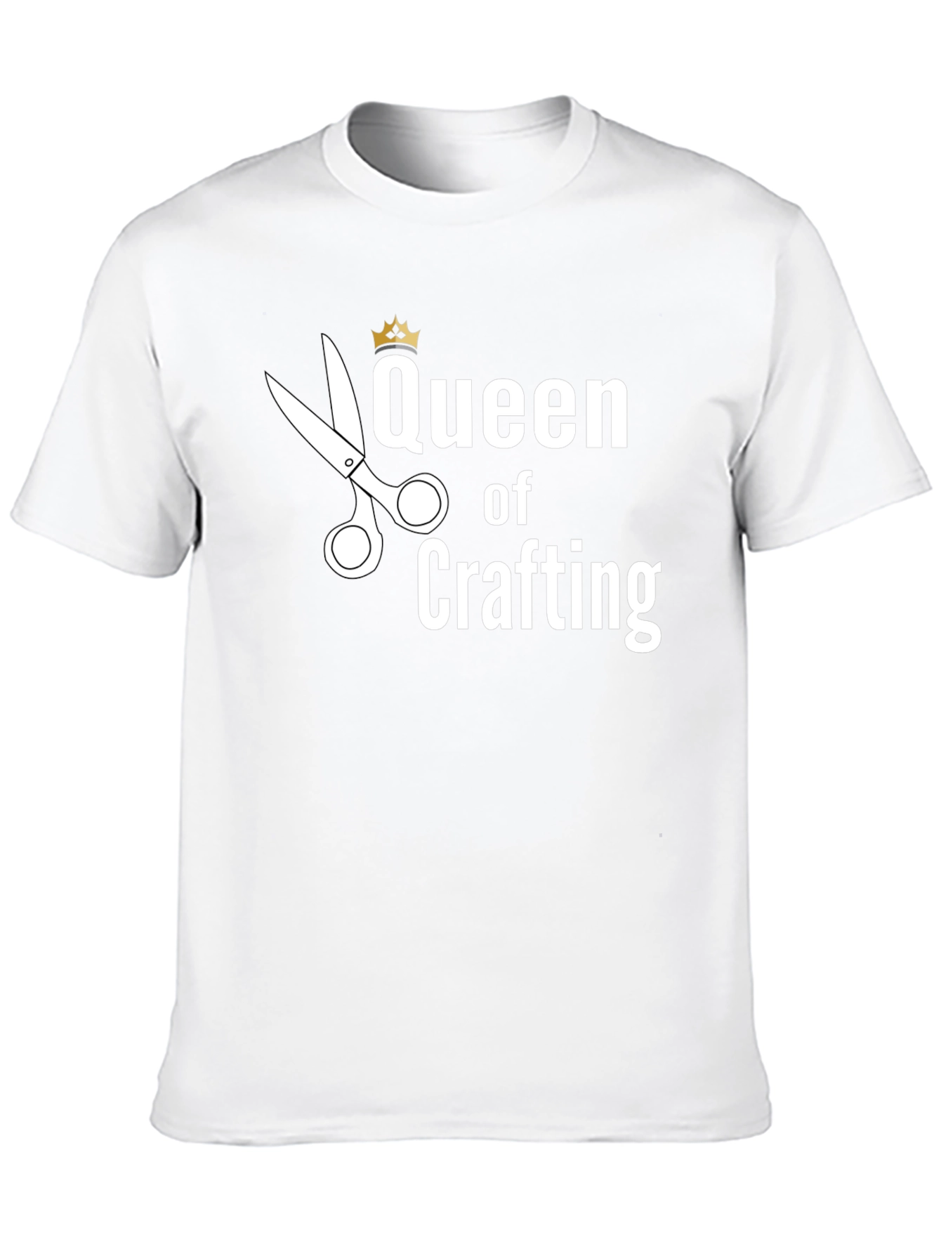 Queen of Crafting T-Shirt - Black Cotton Tee