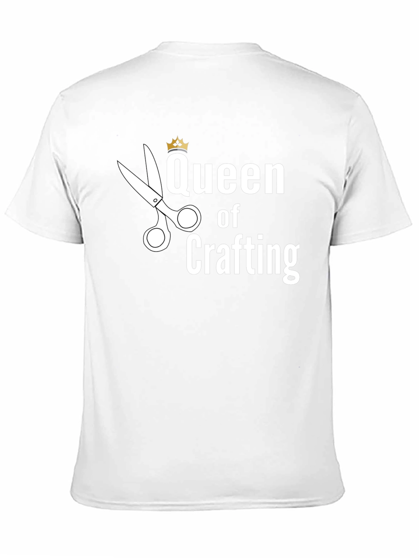 Queen of Crafting T-Shirt - Black Cotton Tee