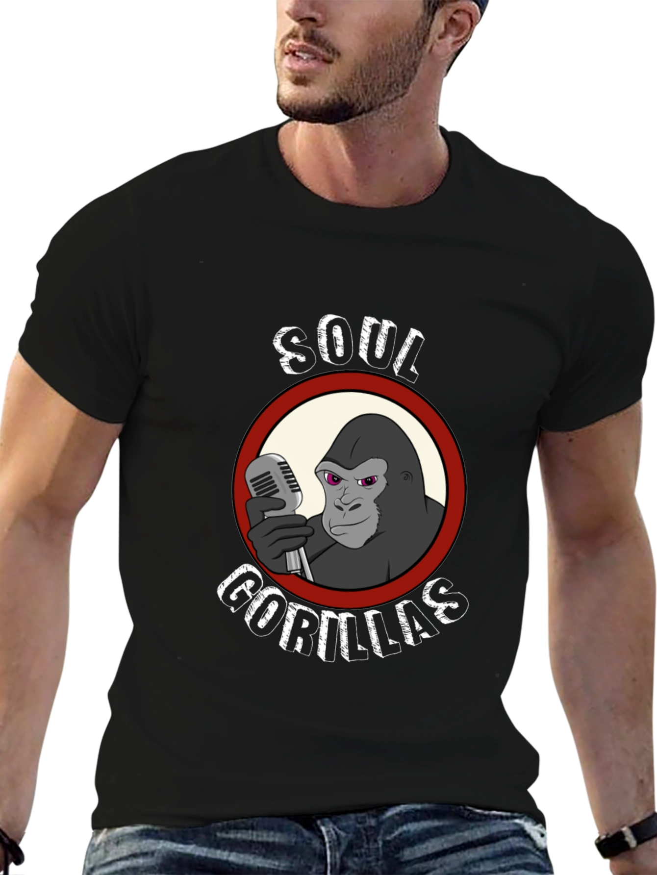 Soul Gorillas Black Graphic Tee