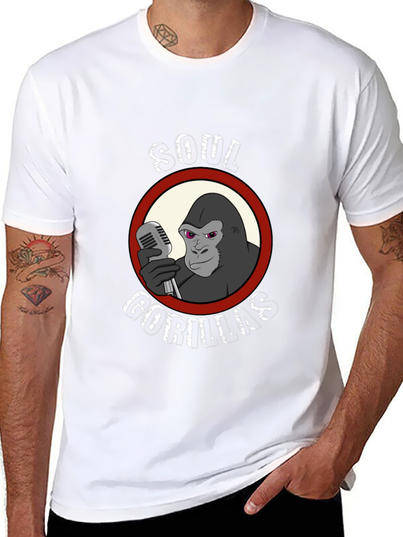 Soul Gorillas Black Graphic Tee