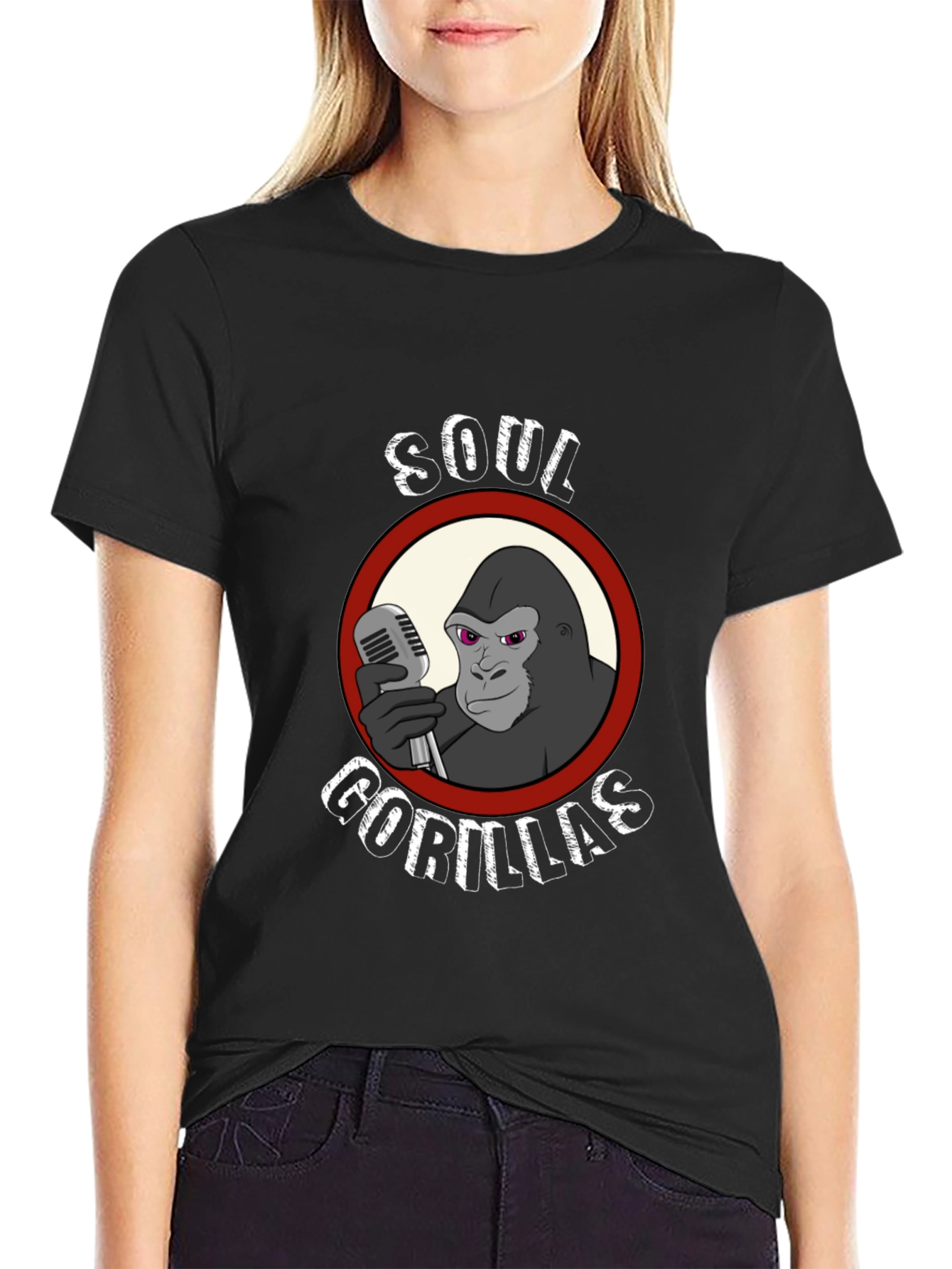 Soul Gorillas Black Graphic Tee