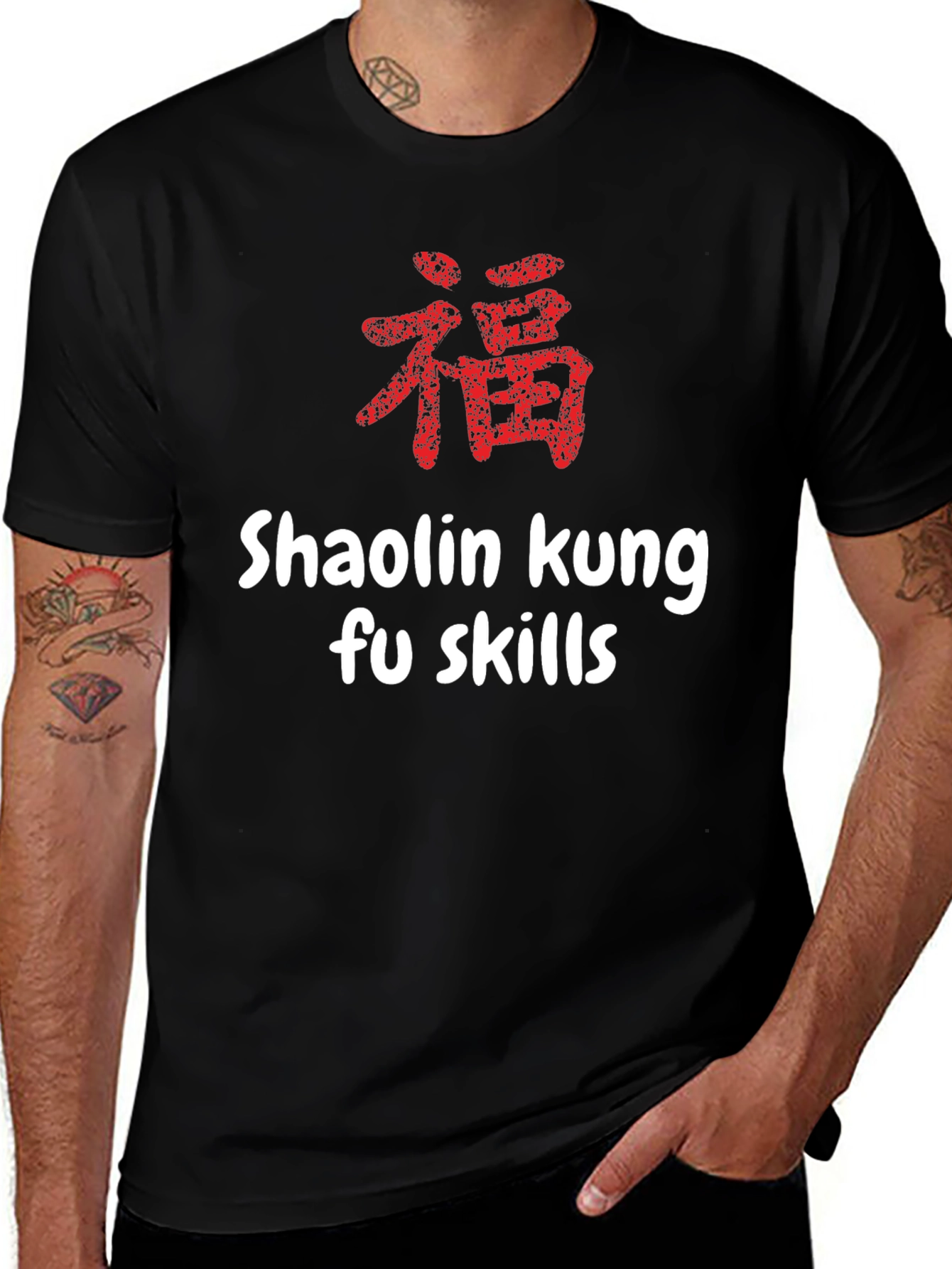 Shaolin Kung Fu Skills Graphic T-Shirt
