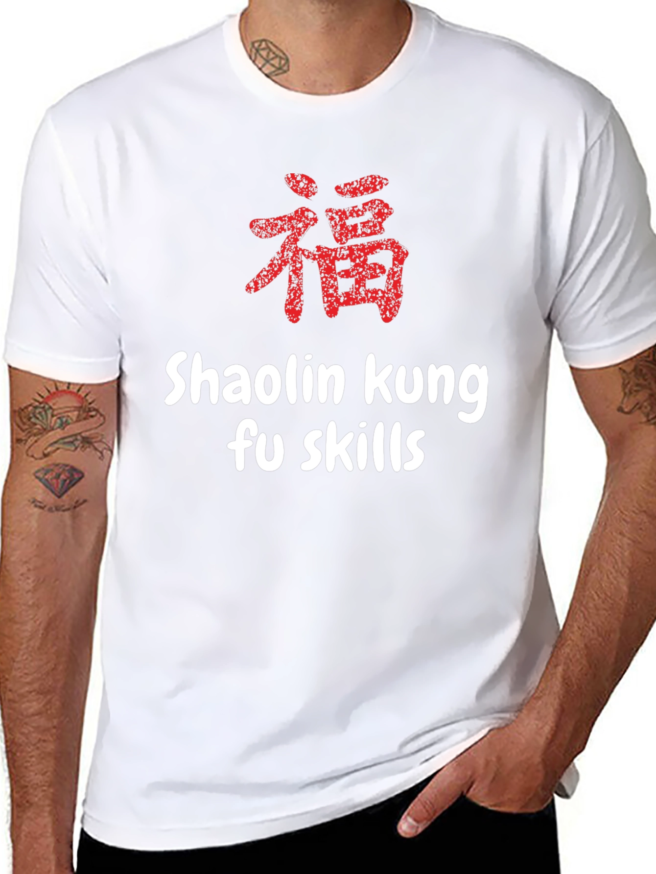 Shaolin Kung Fu Skills Graphic T-Shirt