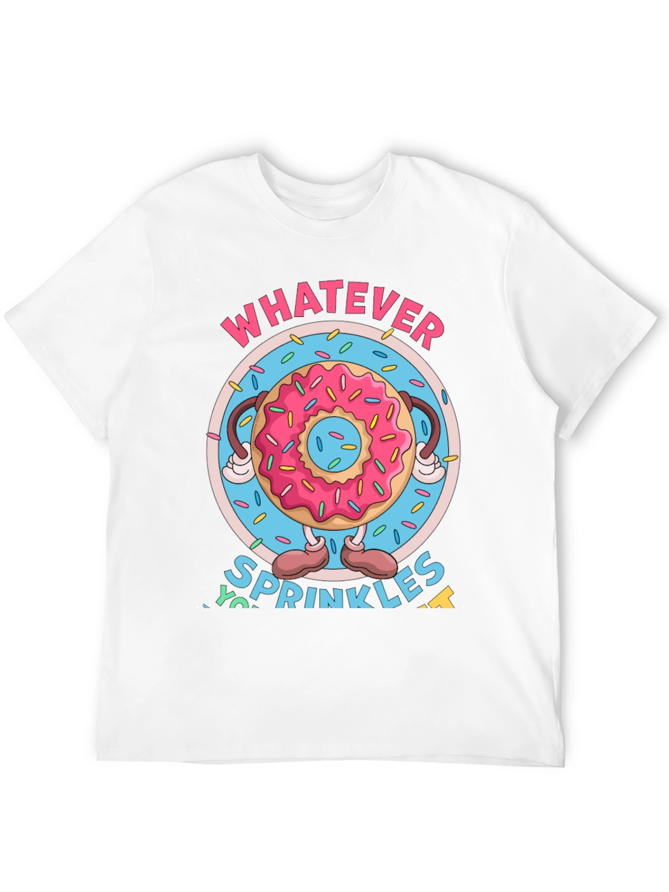 Funny Donut Sprinkles Graphic T-Shirt