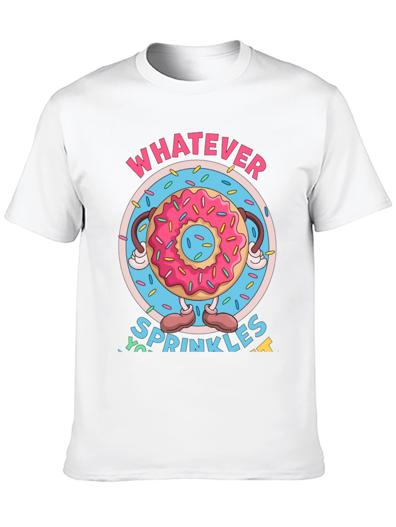 Funny Donut Sprinkles Graphic T-Shirt