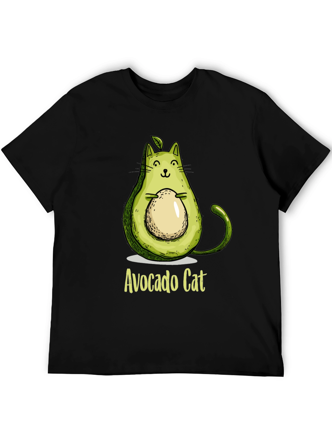 Avocado Cat Graphic Tee - Unique & Fun!